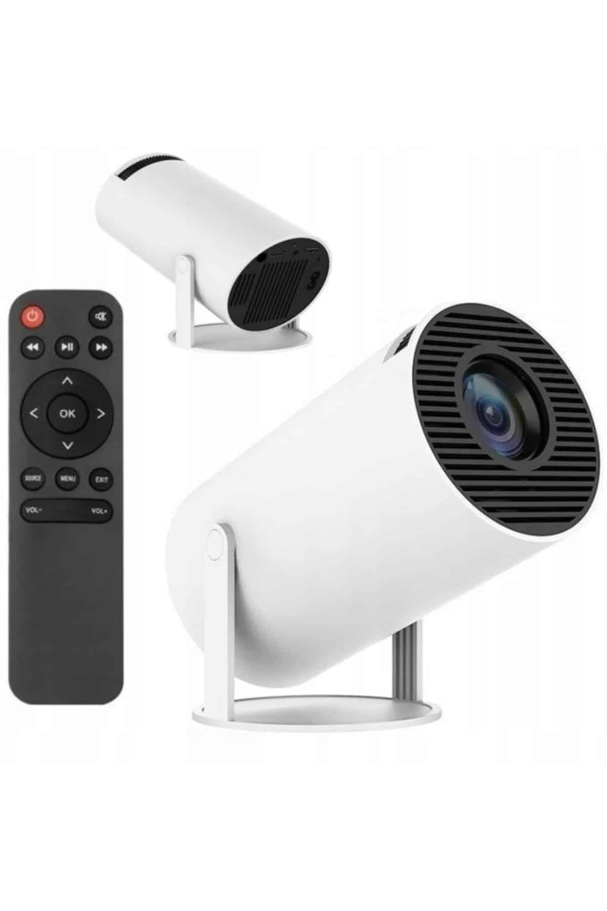 Sinema Projektörü Android HDMI USB WİFİ Ses Çıkışlı Ayaklı Projeksiyon Taşınabilir 5