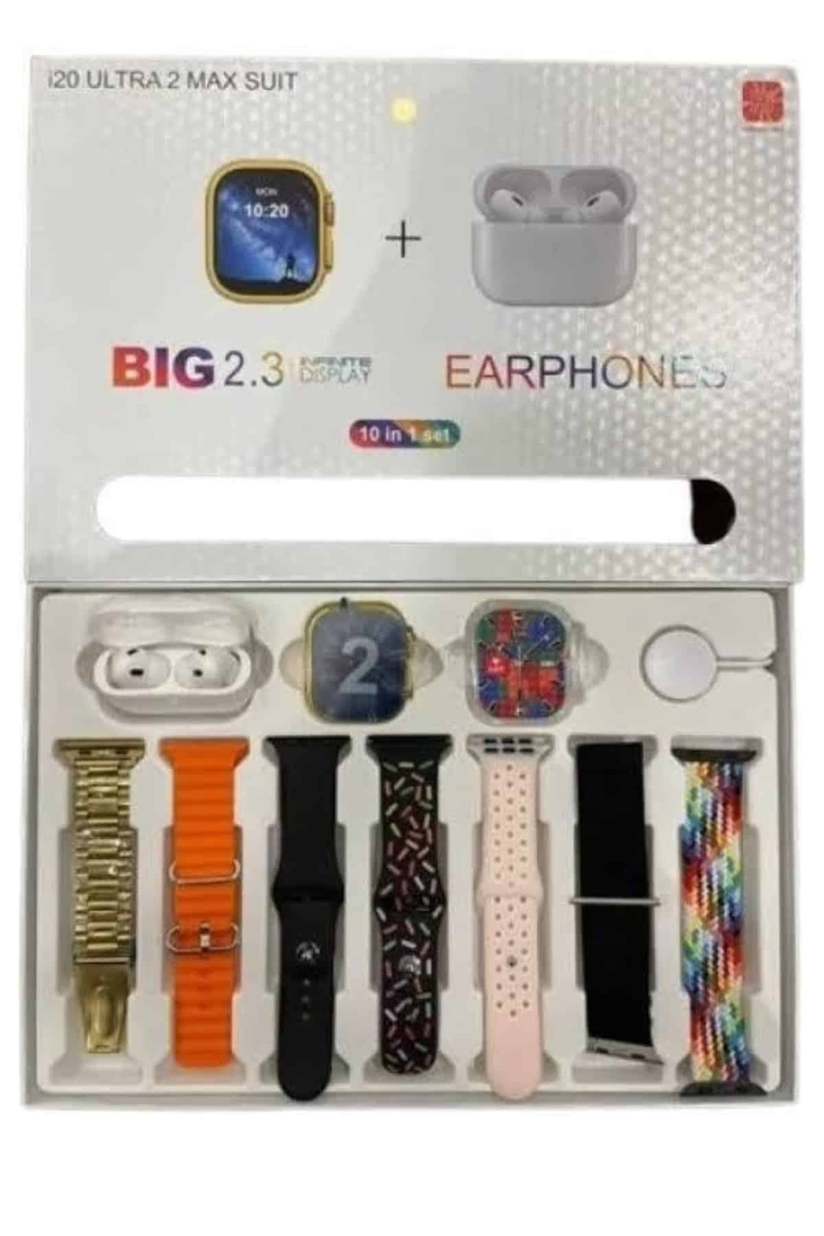 Akıllı Saat Bluetooth Kulaklık Hediyeli Bildirim Görme Sesli Görüşme Çoklu Kordon 6