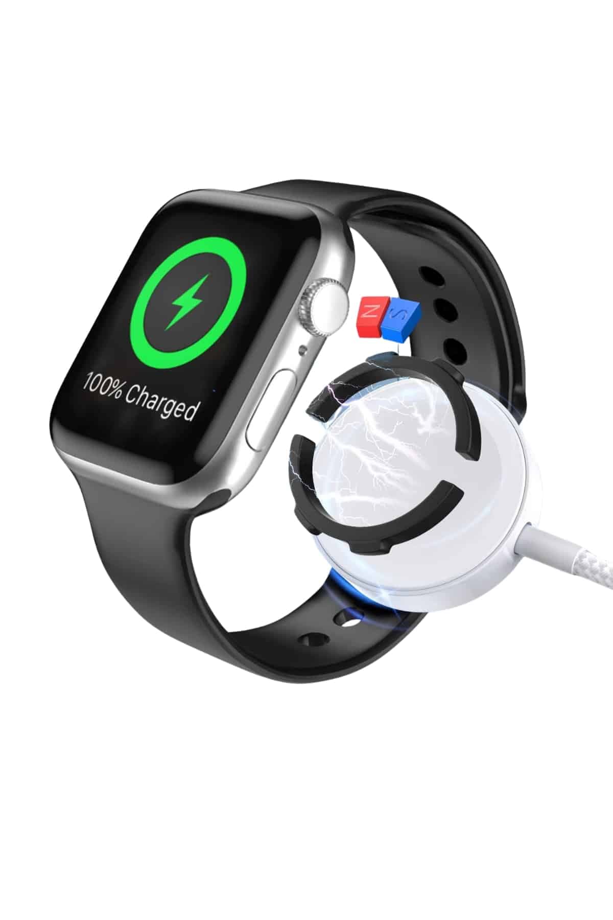 Akıllı Saat Wireless Şarj Yüksek Çözünürlüklü Müzik Dinleme Sesli Cevaplama 6