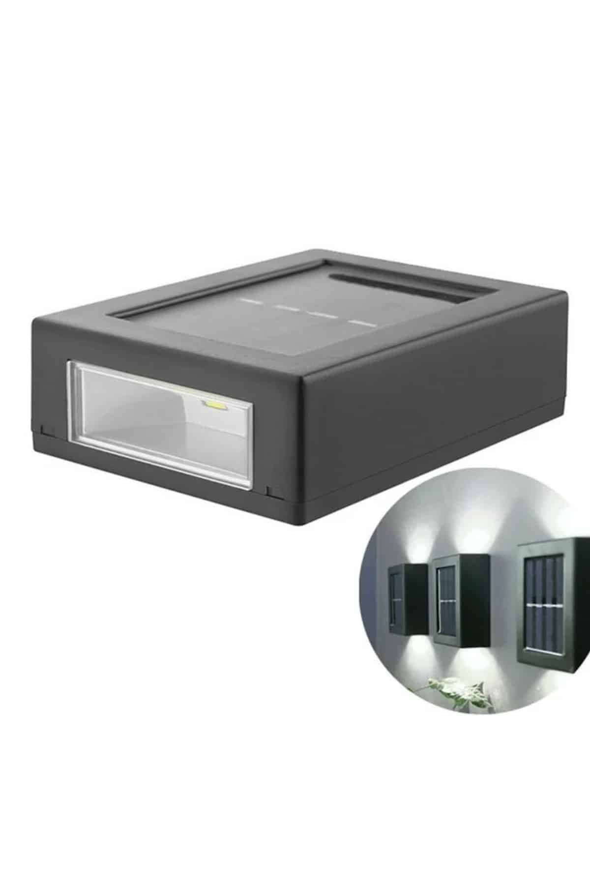 Solar Lamba Dekoratif Aplik Su Geçirmez Led Işıklı Duvar Lambası 6
