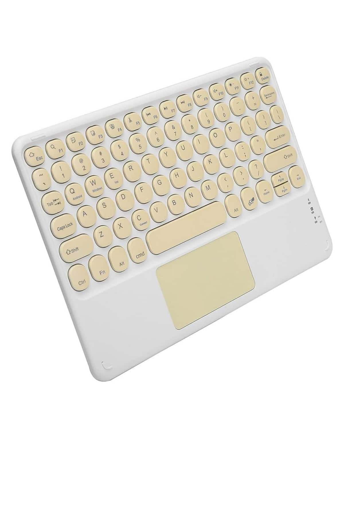Touchpad Uyumlu Bluetooth Klavye Slim Kablosuz Wifi Q Klavye 3