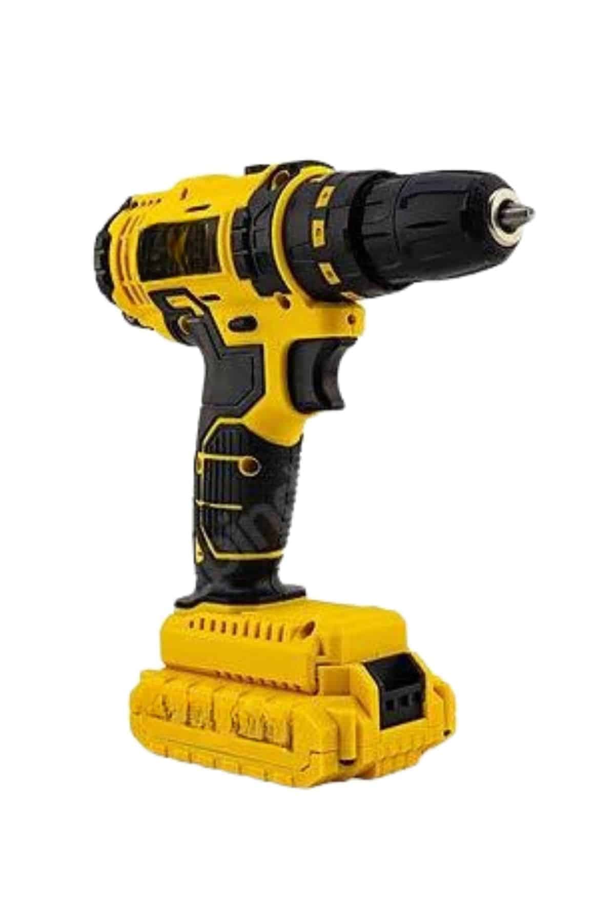 Matkap Seti 24 Parça Çift Bataryalı Darbeli Led Işıklı Vidalama 3