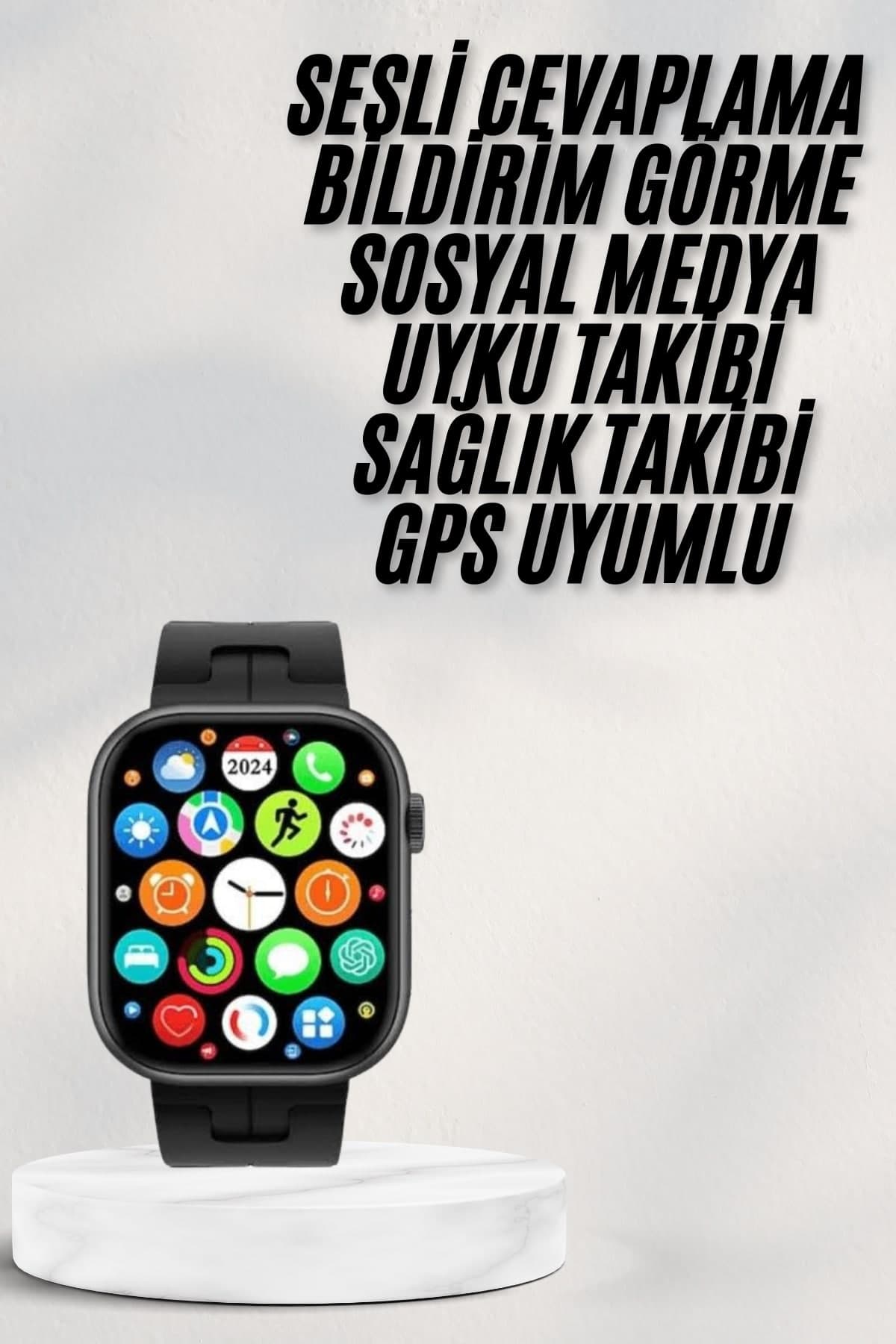 Akıllı Saat Android ve İOS Uyumlu Plastik Kordon Yeni Nesil 3