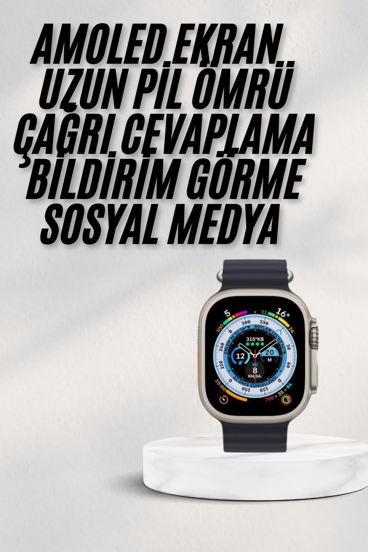 2025 Yeni Model Akıllı Saat Android ve İOS Uyumlu Çağrı Cevaplama 3