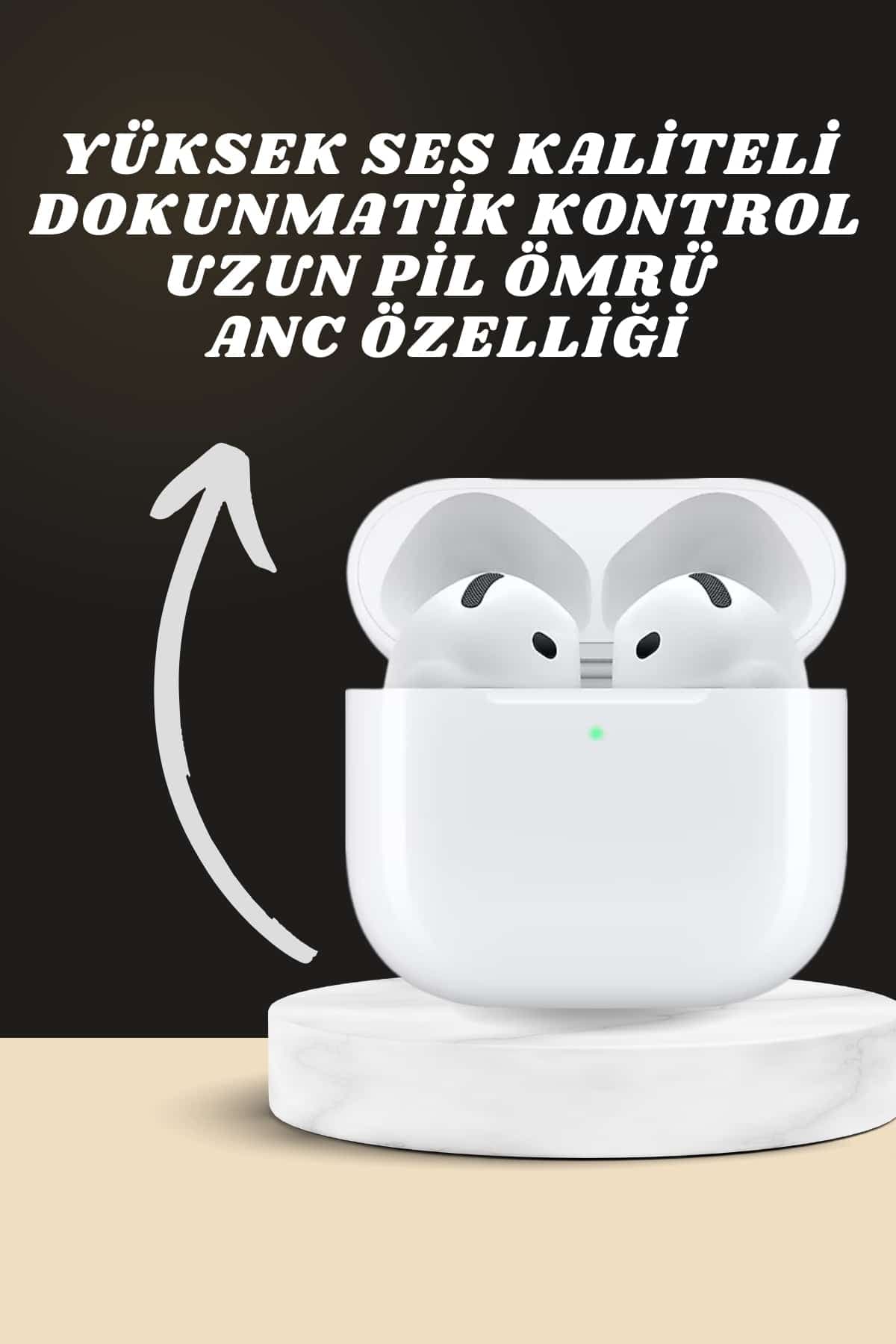 7 Kordonlu Akıllı Saat Ve Yeni Nesil Kulaklık Dokunmatik Ekran Android ve İOS Uyumlu 3