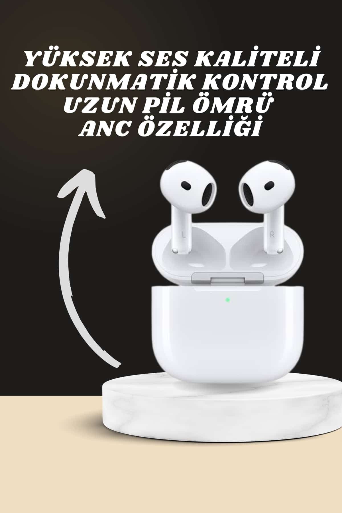 7 Kordonlu Akıllı Saat Ve 3.Nesil Kulaklık Dokunmatik Ekran Sesli Görüşme Yapabilen 3