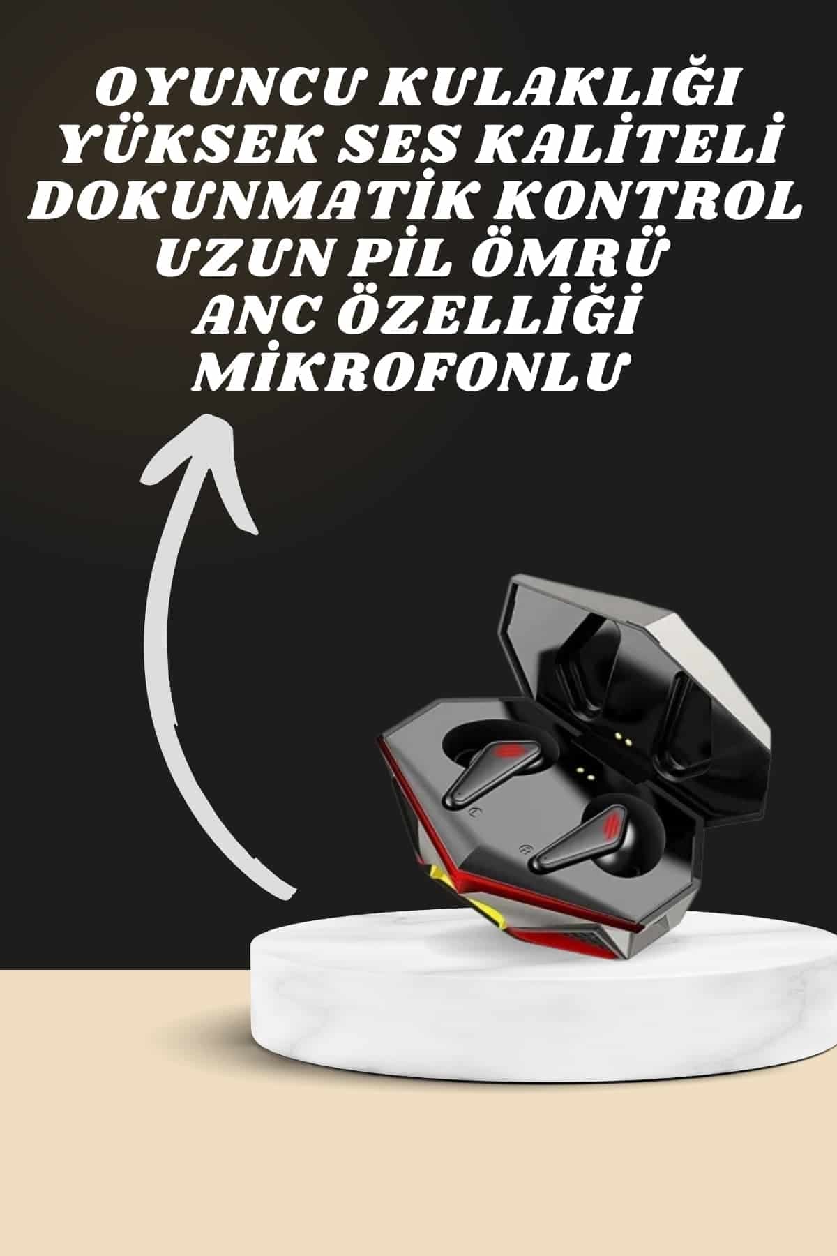 7 Kordonlu Akıllı Saat Ve Oyuncu Kulaklığı Bluetooth Bağlantılı Android ve İOS Uyumlu 3
