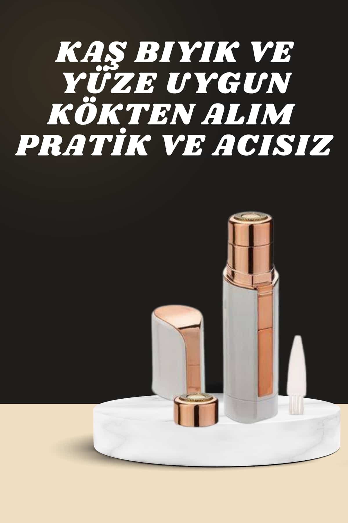 KAŞ BIYIK VE YÜZ EPİLASYON ALETİ VE TİTREŞİMLİ YÜZ TEMİZLEME MASAJ ALETİ İKİLİ SET 3