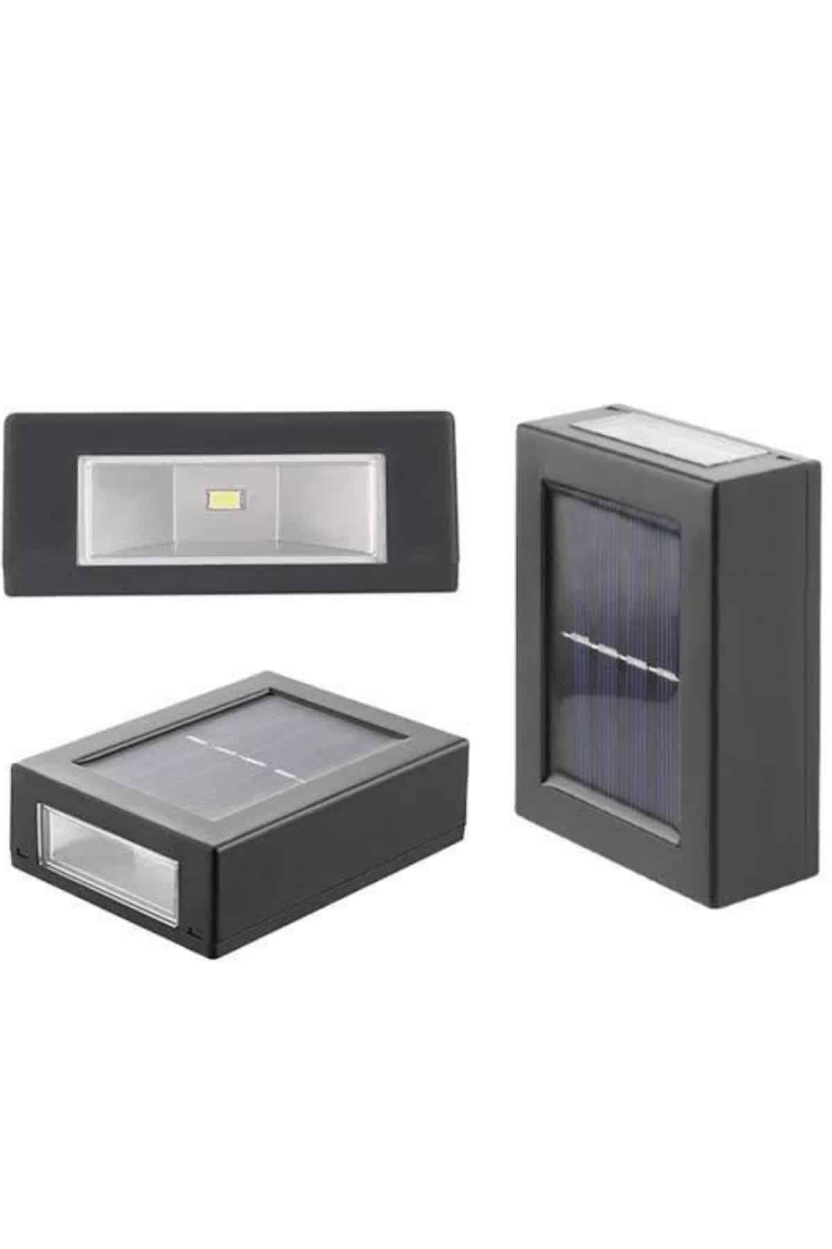 Dekoratif Duvar Lambası Solar Güneş Enerjili Bahçe Aydınlatması 3
