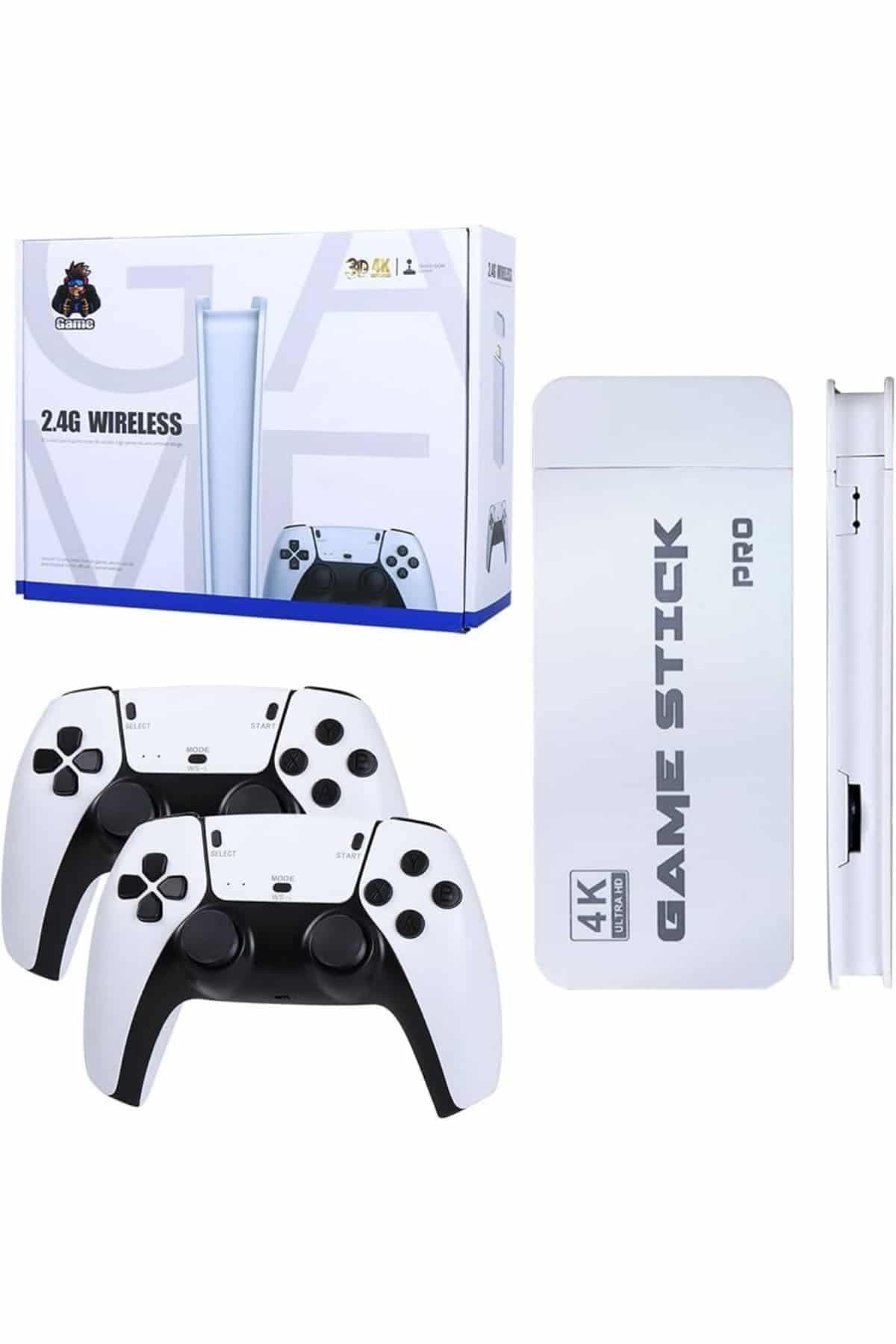 Game Stick 4K Retro Çift Kollu Atari Oyunlari +20000 Oyunlu Konsol Nostalji 3