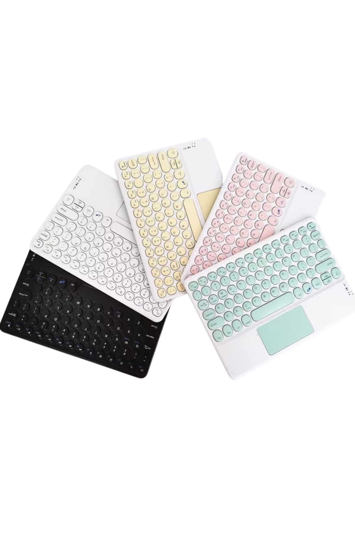 Touchpad Uyumlu Bluetooth Klavye Slim Kablosuz Wifi Q Klavye 5