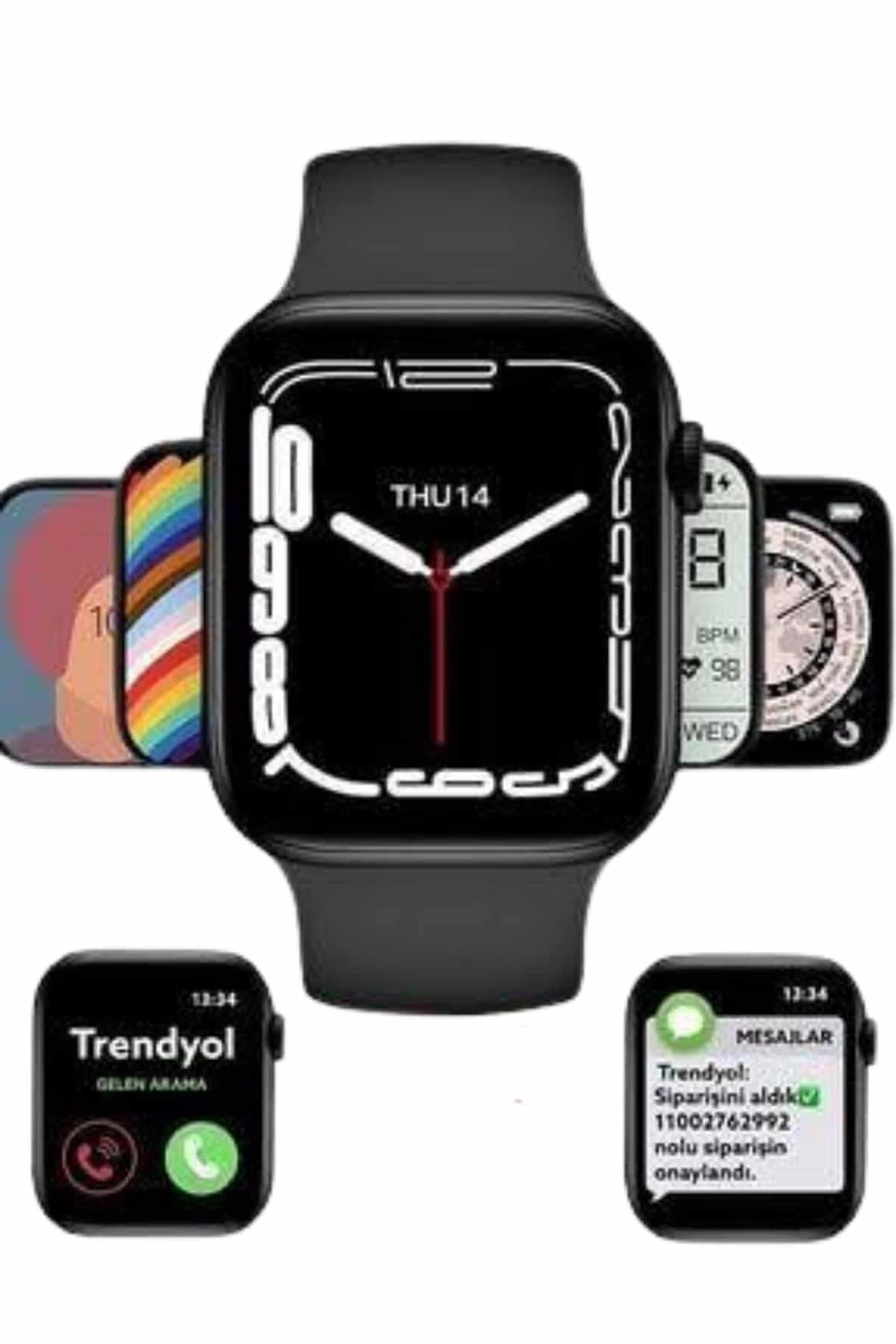 Yeni Model Akıllı Saat Dokunmatik Ekran Unisex Amoled Ekran 44 mm 5