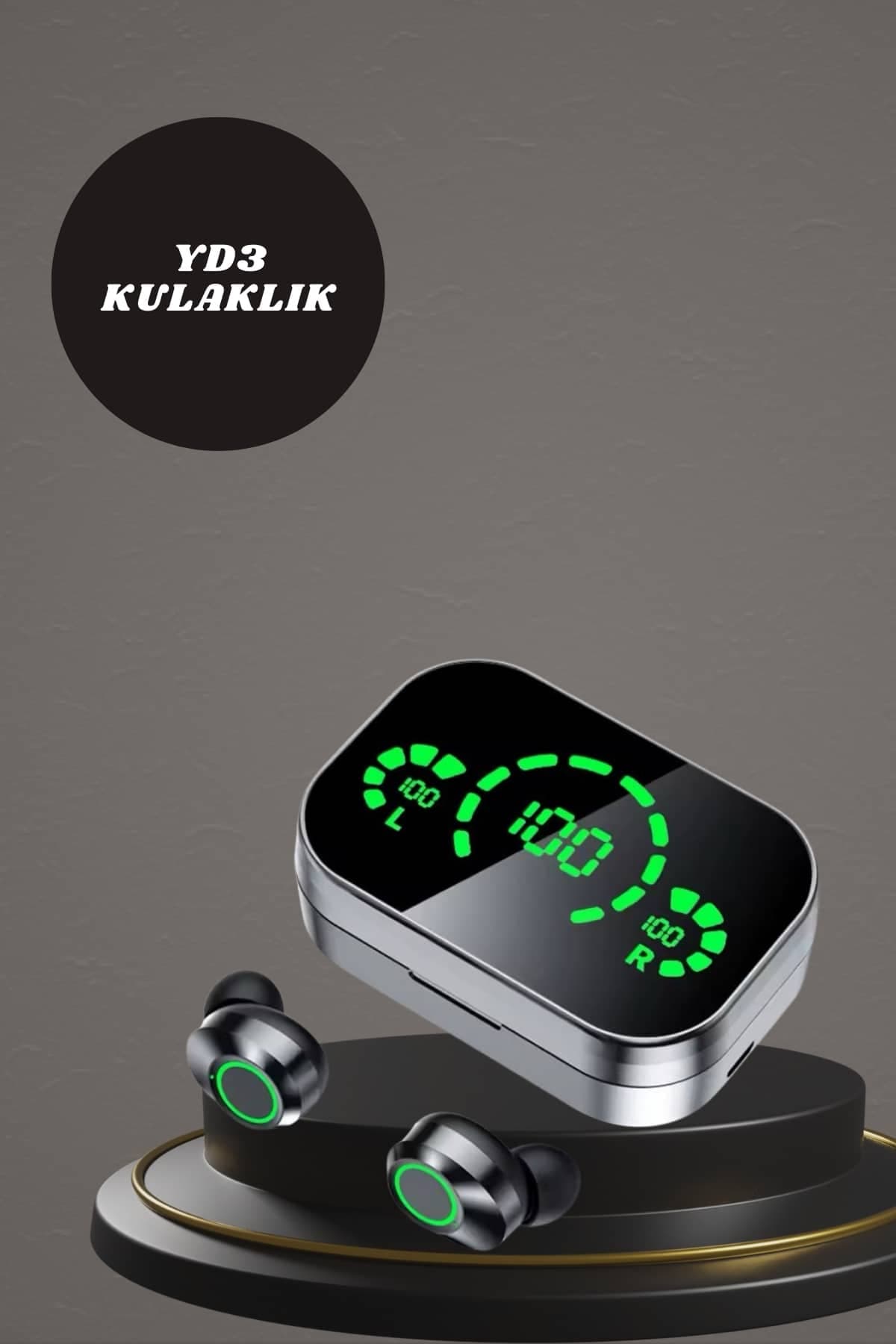 7 Kordonlu Akıllı Saat Ve Aynalı Bluetooth Kulaklık Powerbank Dijital Göstergeli 5