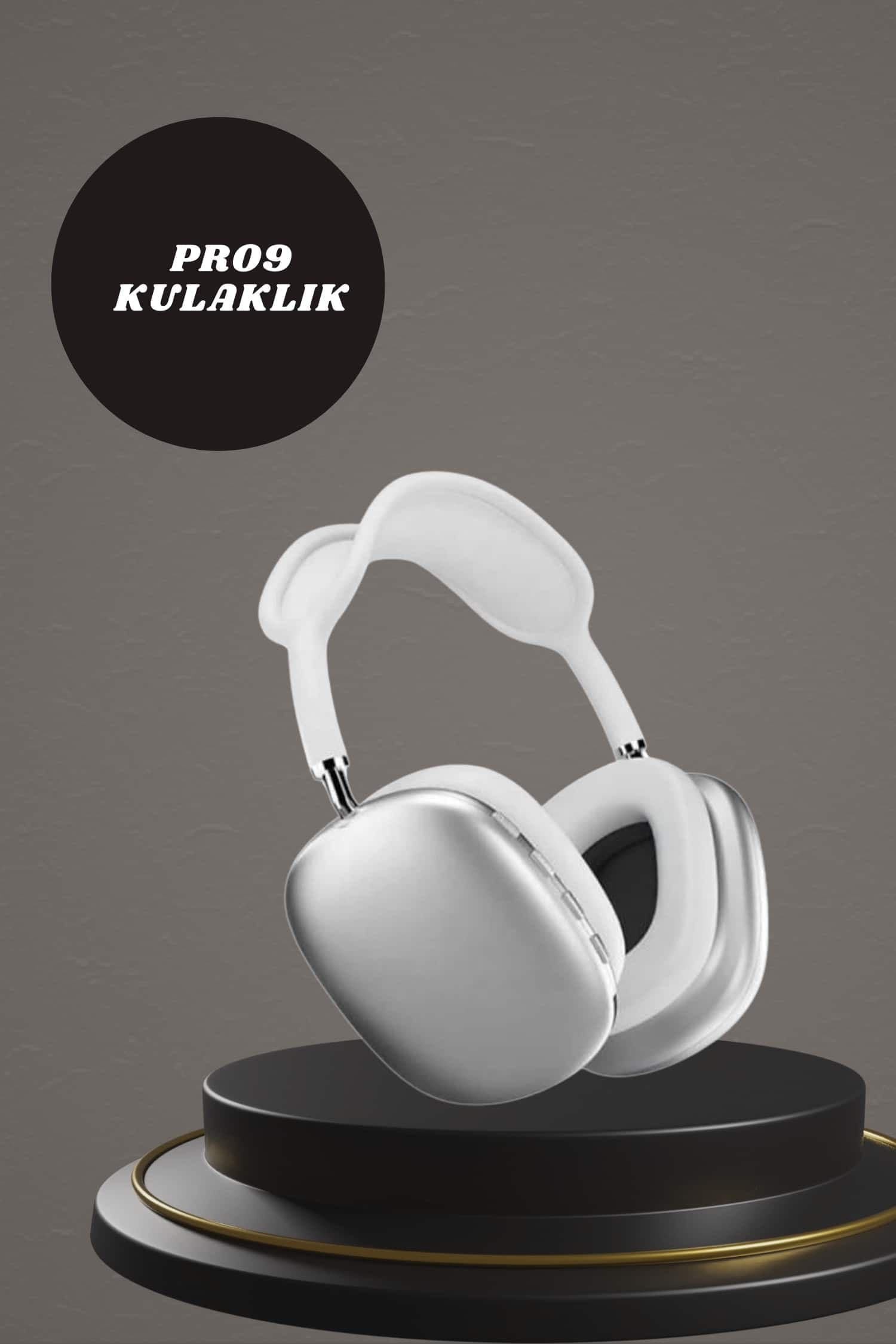 Kulak Üstü P9 Kablosuz Bluetooth Kulaklık ve 7 Kordonlu Akıllı Saat 5