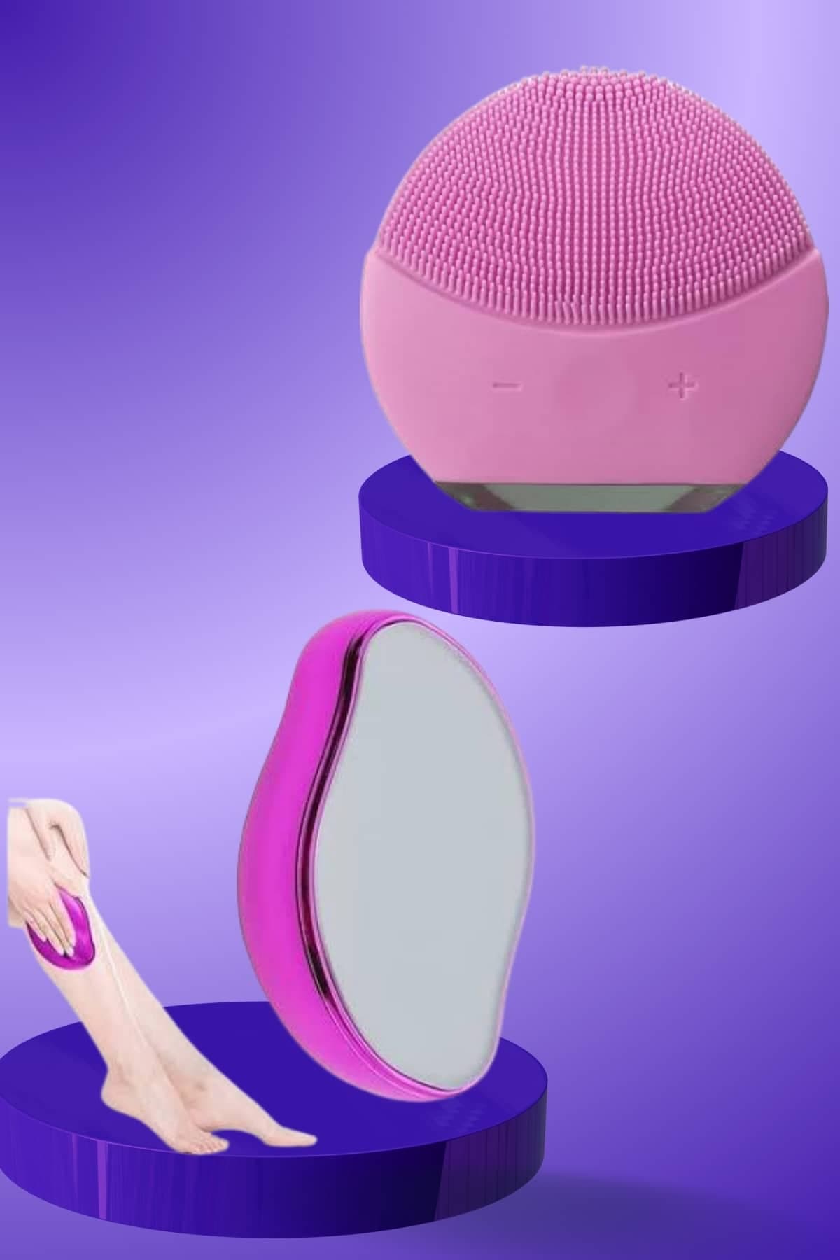 Crystal Eraser Epilasyon Aleti ve Titreşimli Yüz Temizleme Masaj Aleti 5