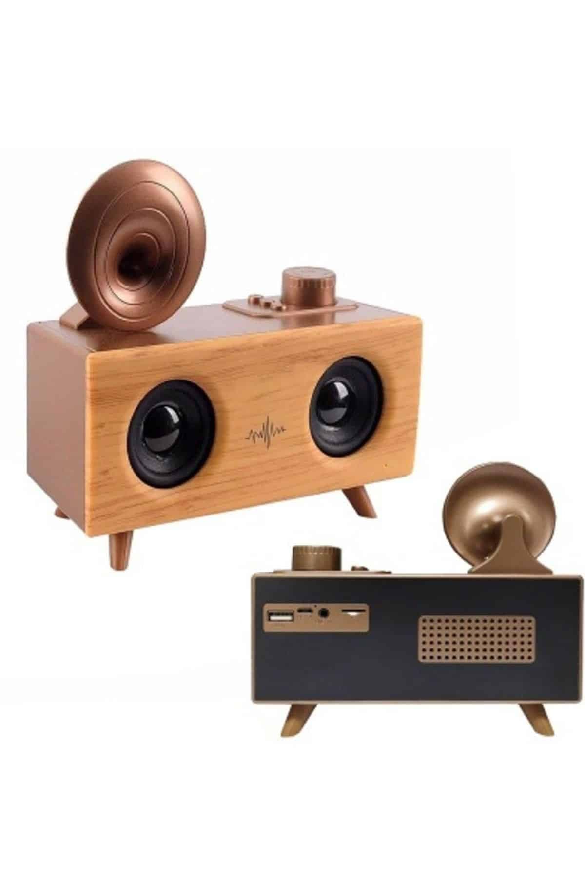 Nostaljik Radyo Bluetooth Bağlantılı Şarjlı Yüksek Ses Kaliteli 5