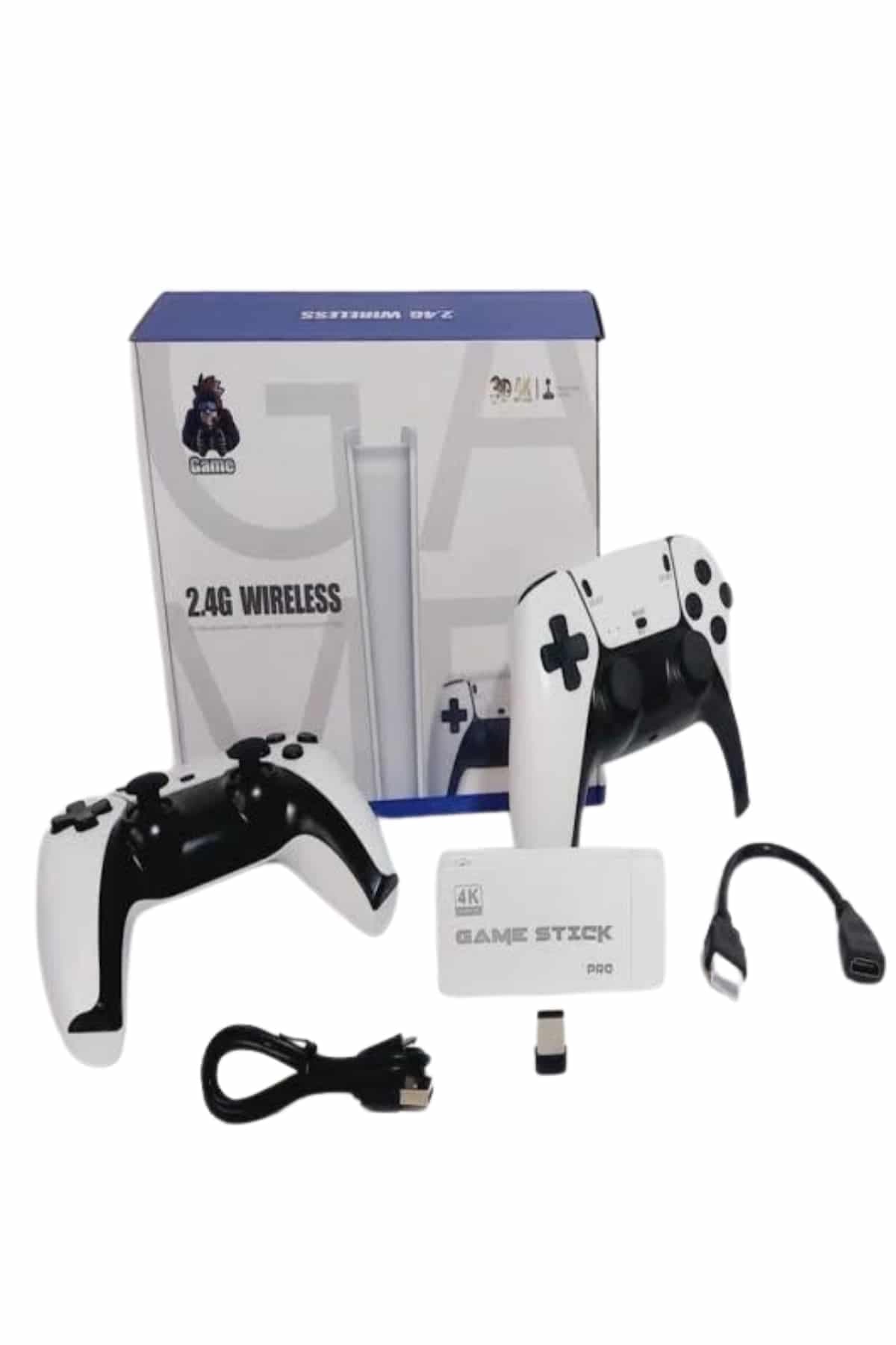 Game Stick 4K Retro Çift Kollu Atari Oyunlari +20000 Oyunlu Konsol Nostalji 4