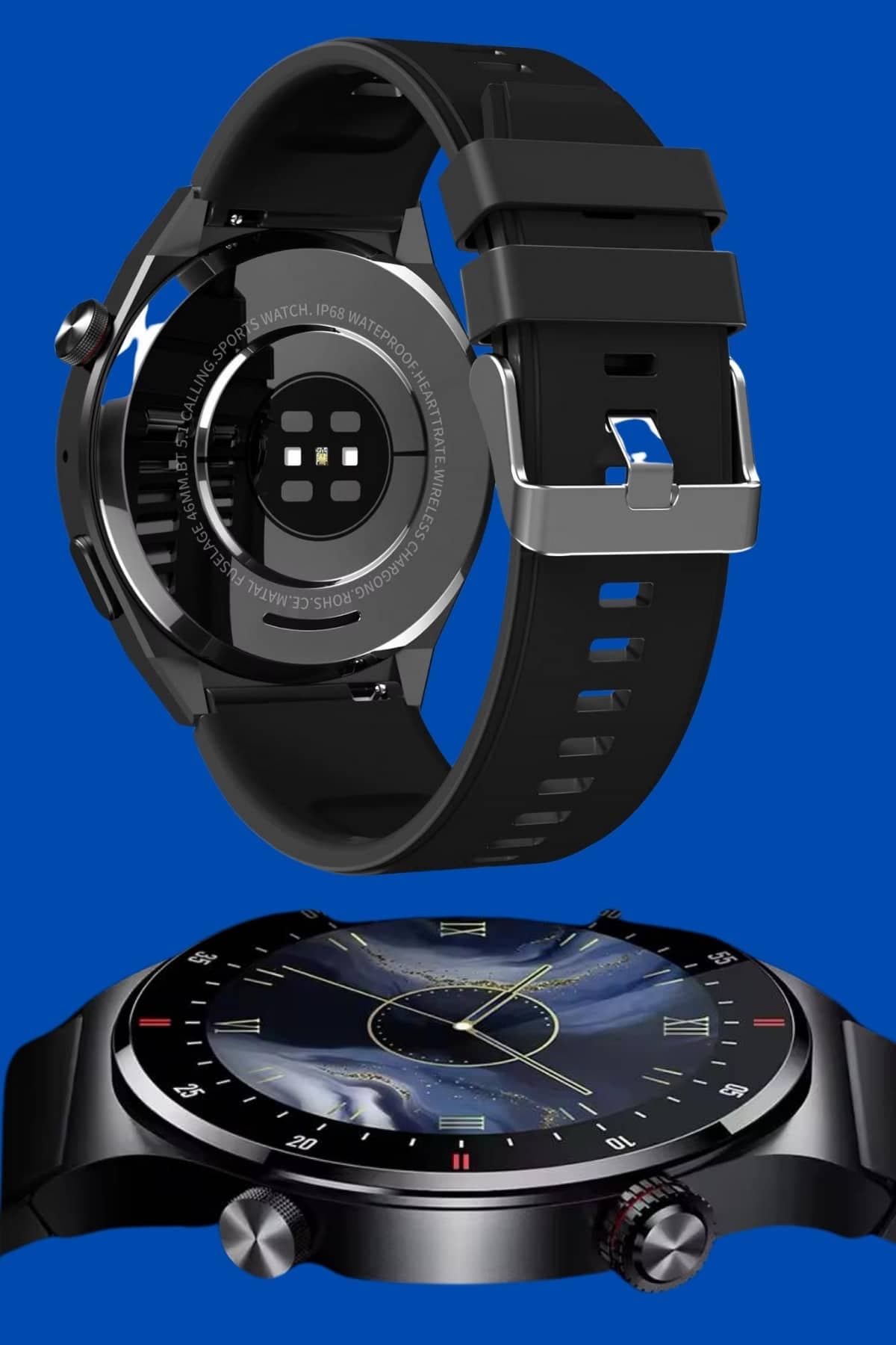 Akıllı Saat Amoled Ekran Bluetooth Bağlantılı Sesli Görüşme Nabız Ölçer 5