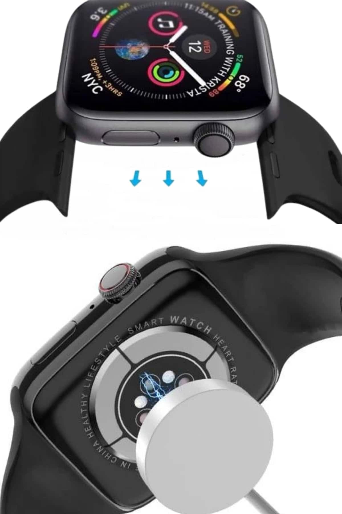 Yeni Model Akıllı Saat Dokunmatik Ekran Unisex Amoled Ekran 44 mm 6