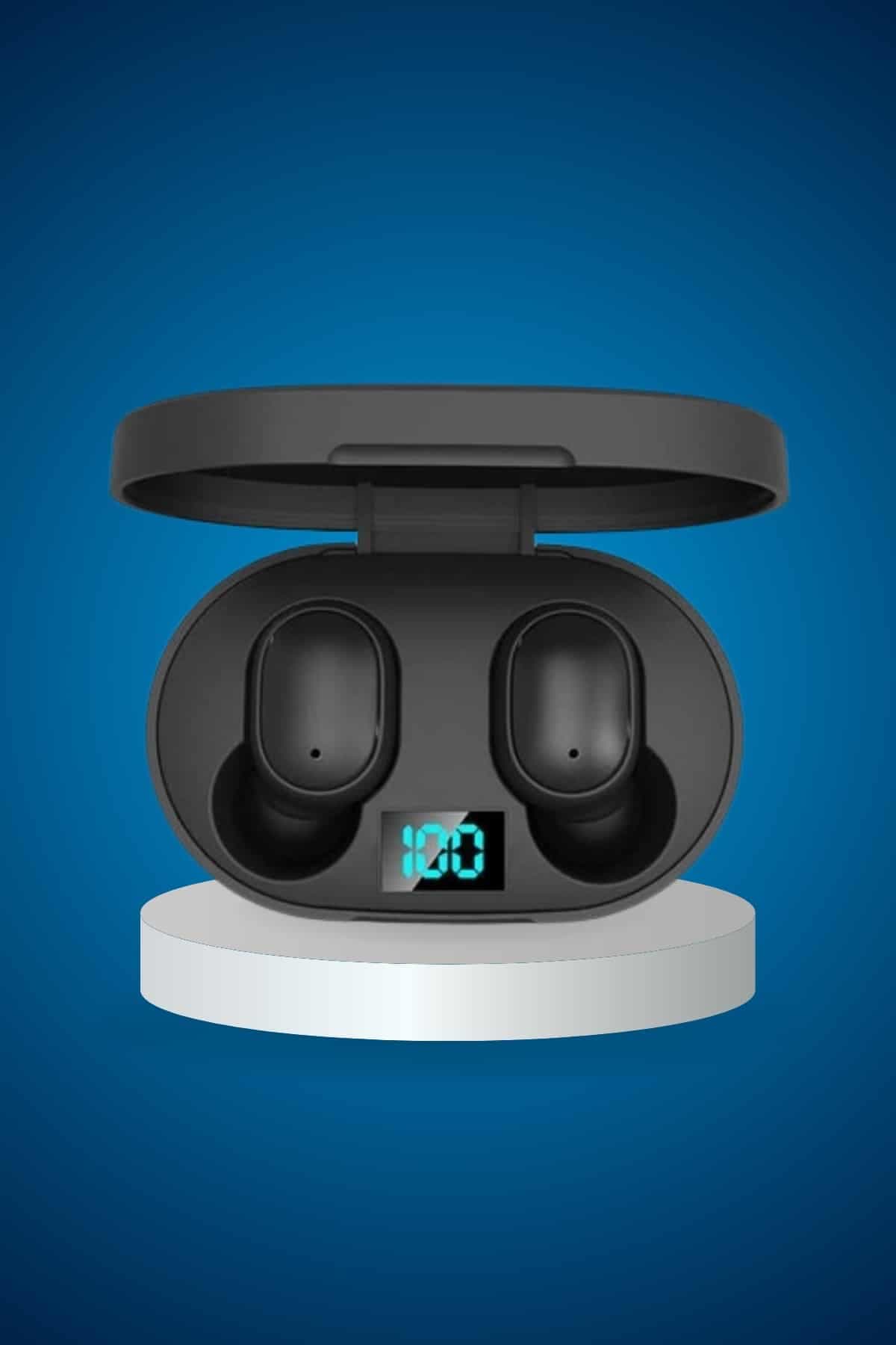 İkili Bluetooth Kulaklık Dijital Göstergeli Uzun Pil Ömrü Yüksek Ses Kaliteli 6
