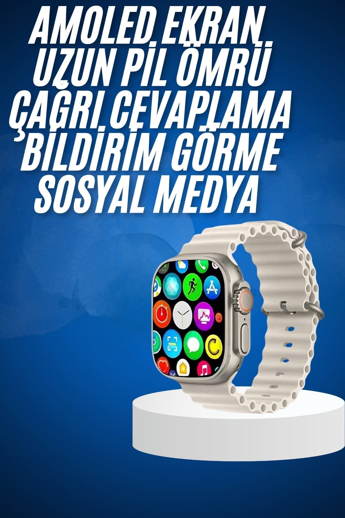 Yeni Nesil Bluetooth Bağlantılı Akıllı Saat Sosyal Medya Girişli Uyku Takibi 3