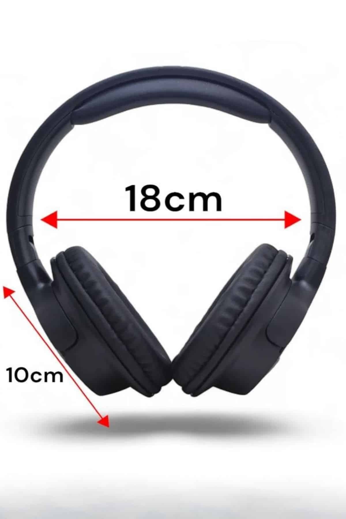 Kulak Üstü Bluetooth Kulaklık Ayarlanabiilir Uzun Pil Ömrü Kablosuz 5.0 Bluetooth 6