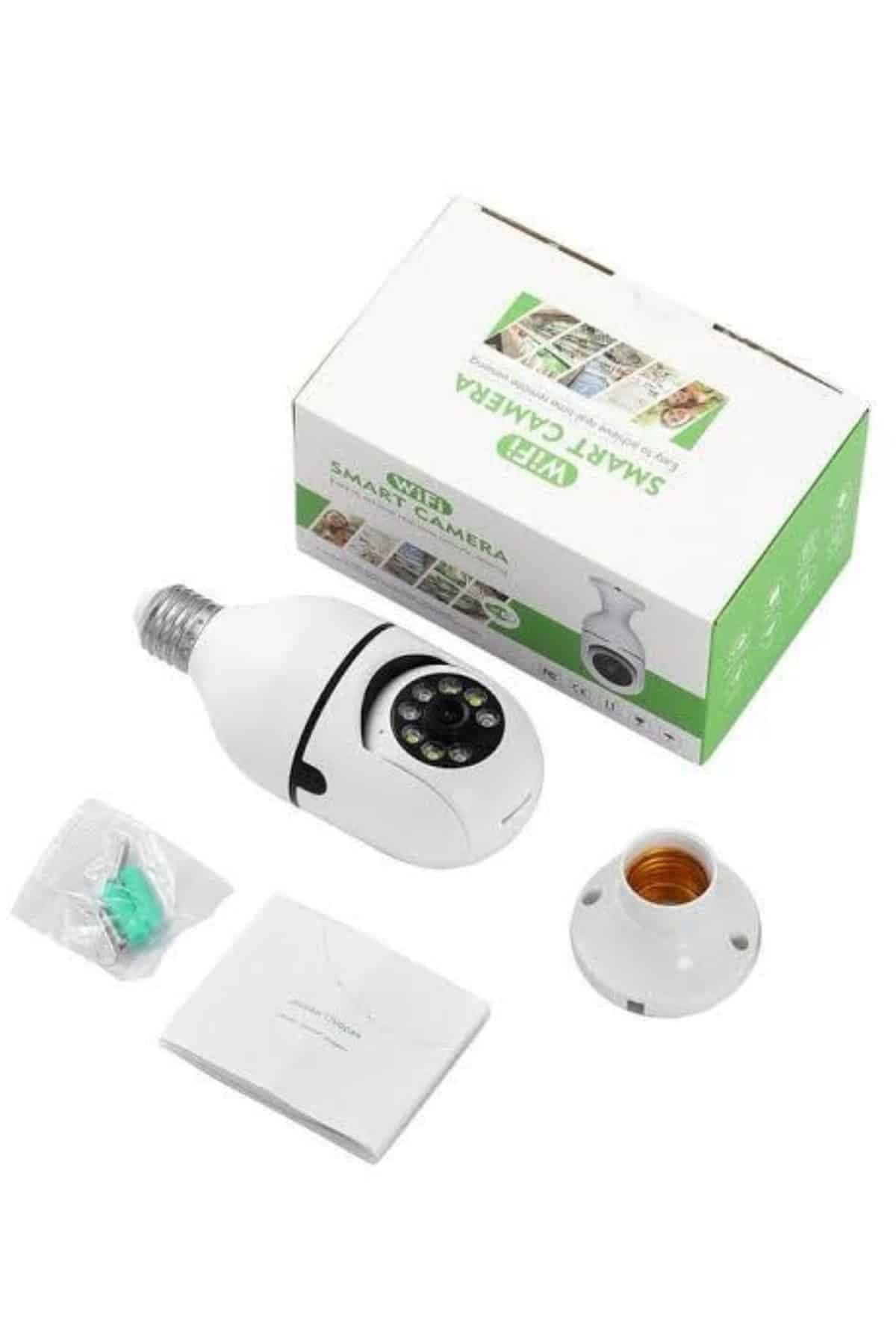 Ev Kamerası Wifi Kamerası Gece Görüşlü Akıllı Ampül Kamera 3