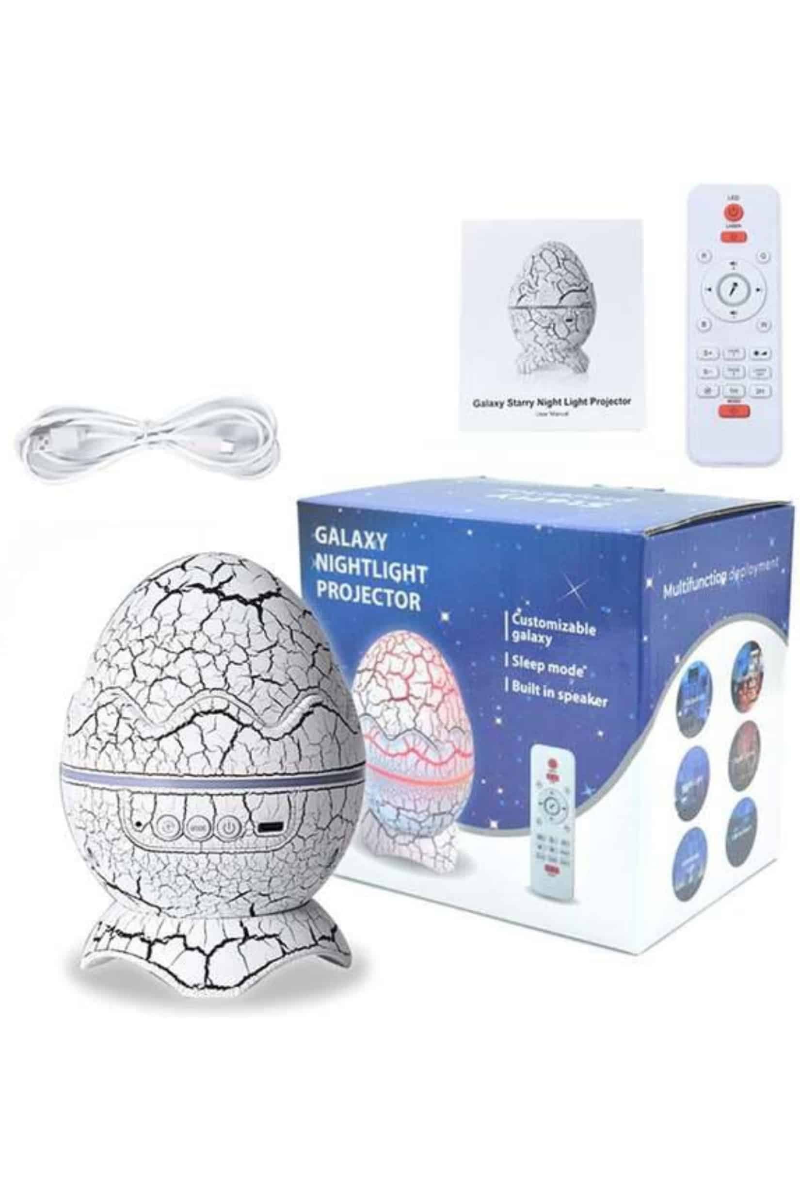 Yumurta Şeklinde Su Dalgalı Bluetooth Speaker Lamba Renkli Şarjlı 5