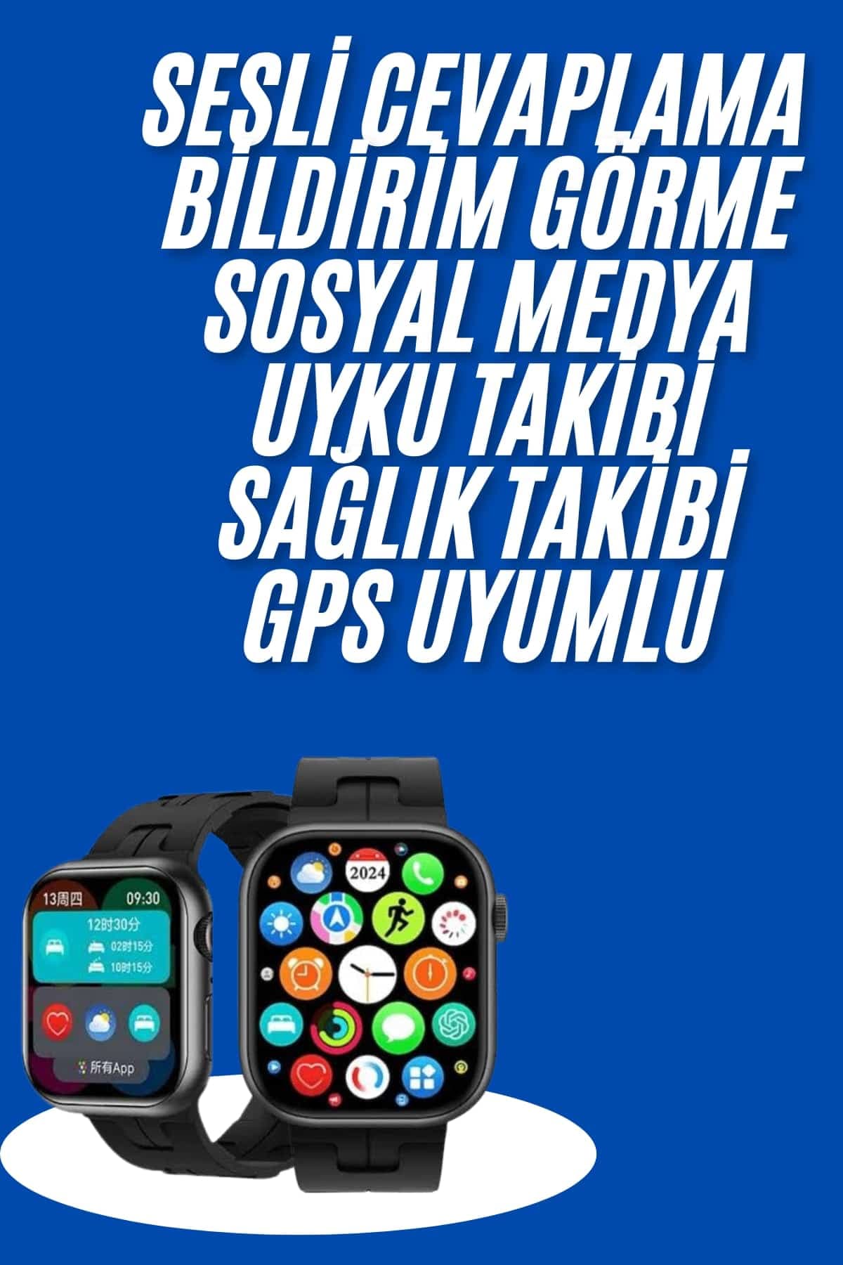 Yeni Nesil Akıllı Saat Amoled Ekran Yüksek Çözünürlüklü 41 mm Kasa 3