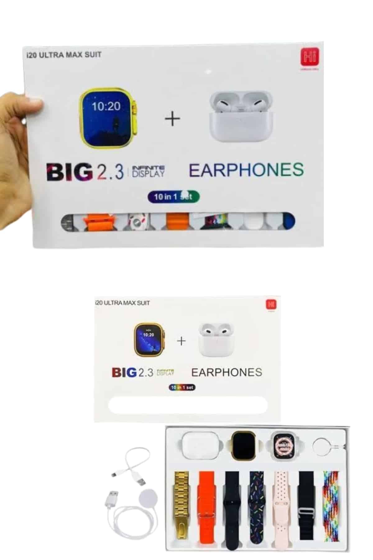 Akıllı Saat Bluetooth Kulaklık Hediyeli Bildirim Görme Sesli Görüşme Çoklu Kordon 4