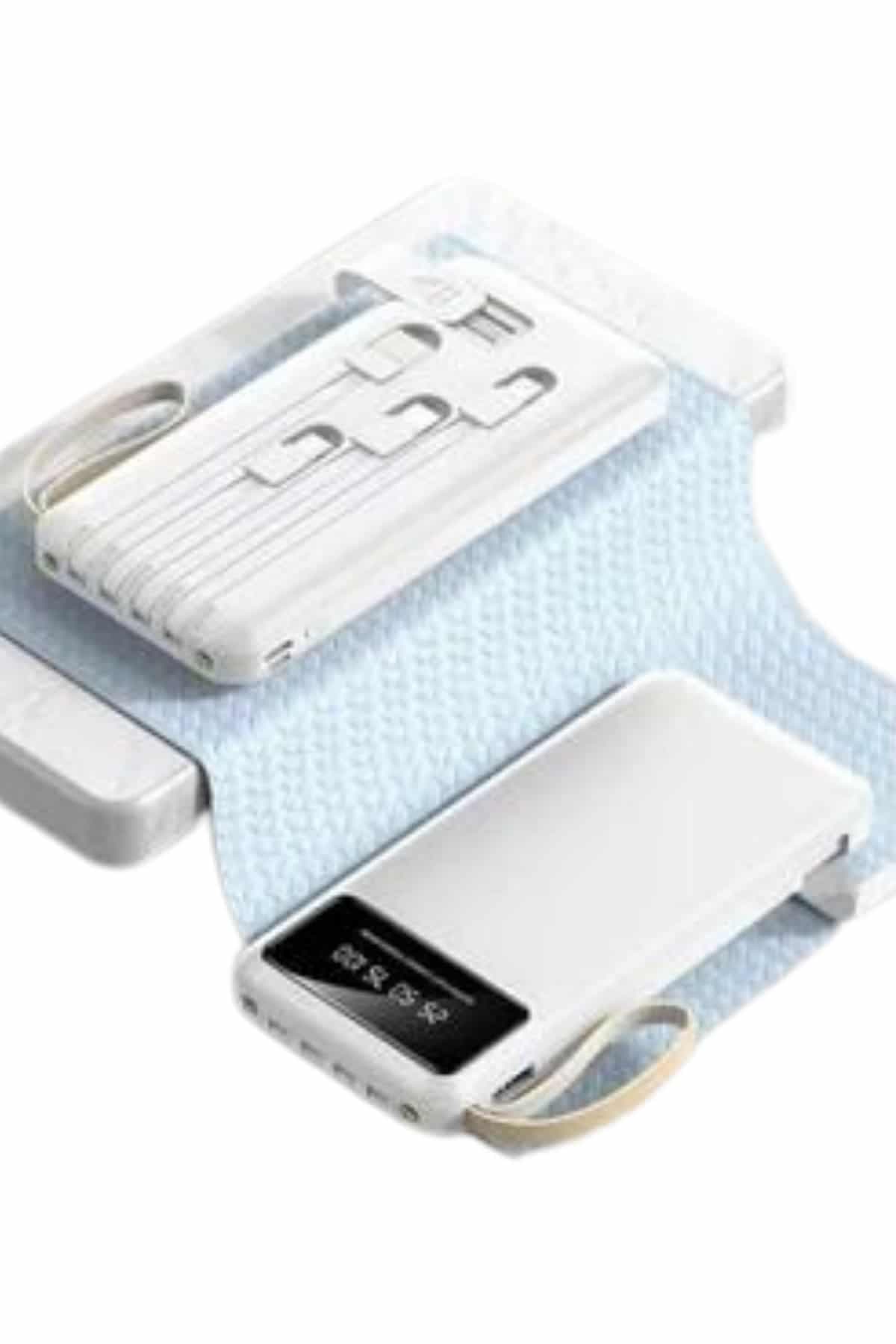 Powerbank Şarj Cihazı 4 Çıkışlı 20.000 MAH Powerbank Taşınabilir Çoklu Giriş 5