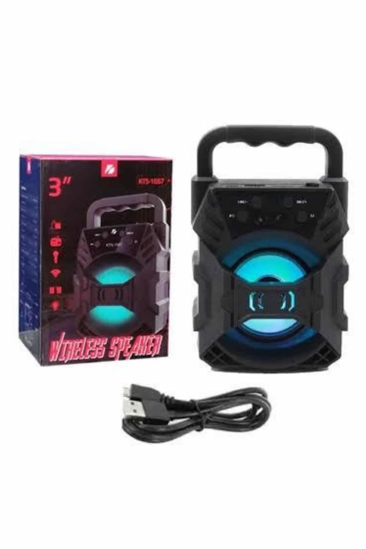 Bluetooth Hoparlör Android ve İOS Uyumlu Ses Bombası USB Girişli Taşınabilir 6