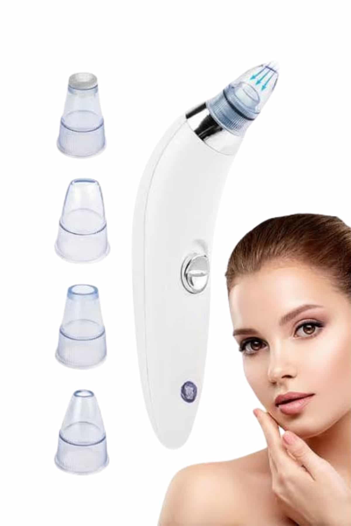 Yeni Nesil Vakumlu Pilli Siyah Nokta ve Yüz Temizleme Cihazı 4 Başlıklı 4