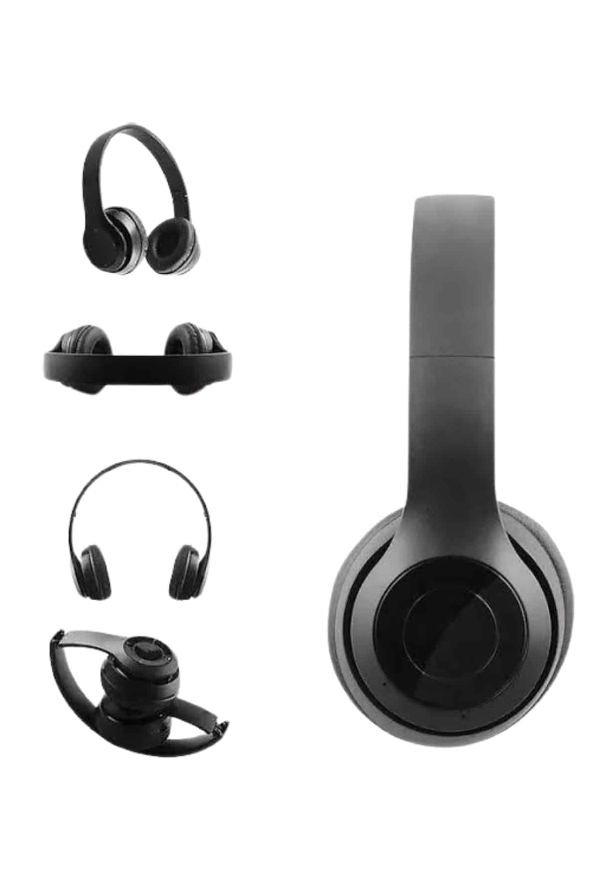 Bluetooth Kablosuz Kulaklık Siyah Wireless 5.0 Kulak Üstü Uzun Pil Ömrü 5