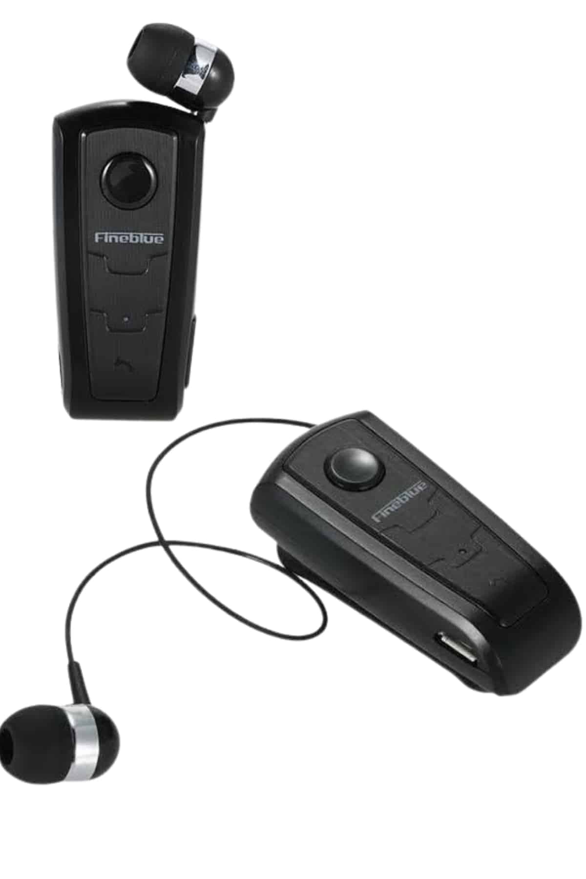 Makaralı Bluetooth Kulakiçi Yaka Kulaklığı Kablosuz Kulaklık 4