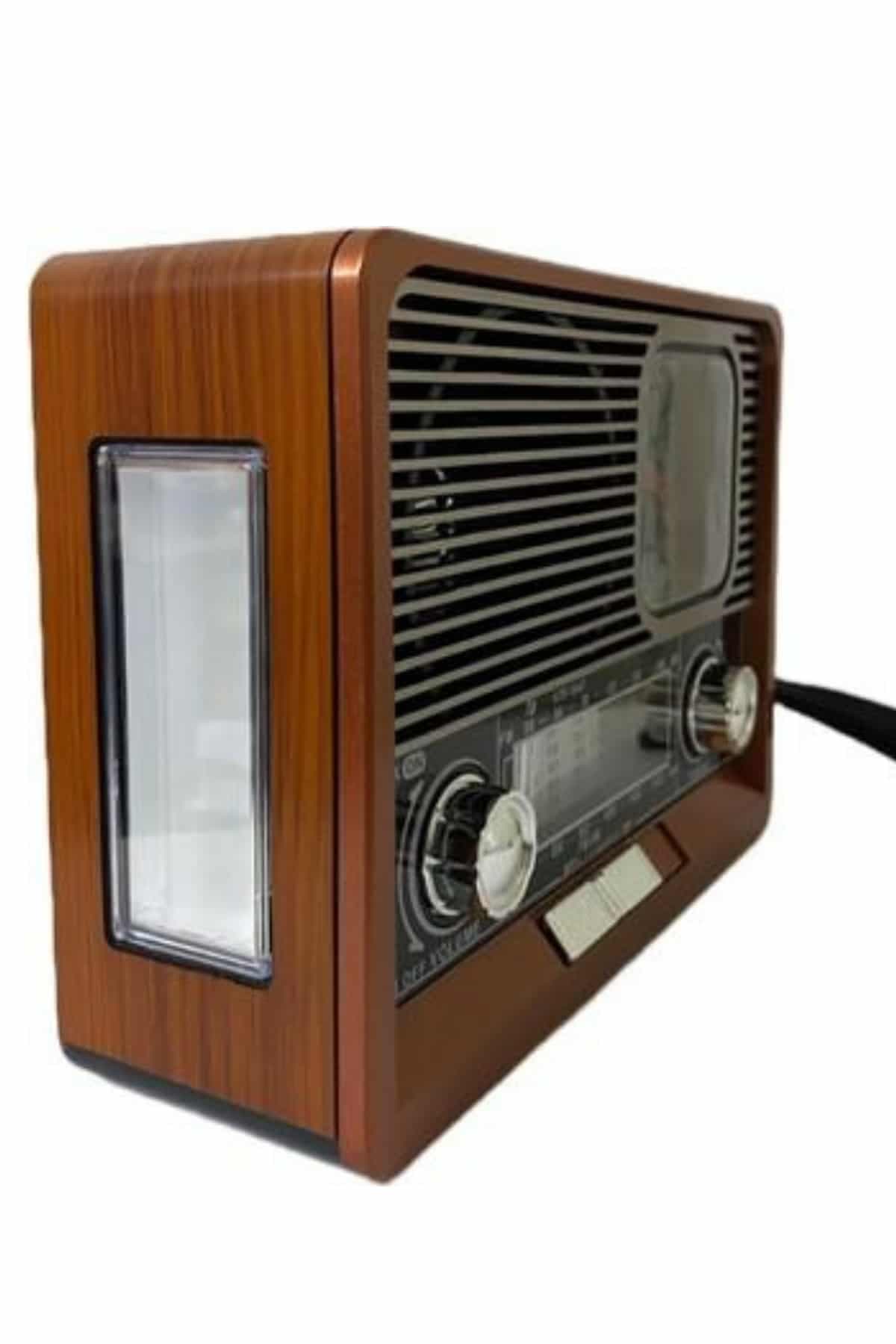 Nostaljik Vintage Radyo Taşınabilir Bluetooth Bağlantılı Hoparlör Radyo 5