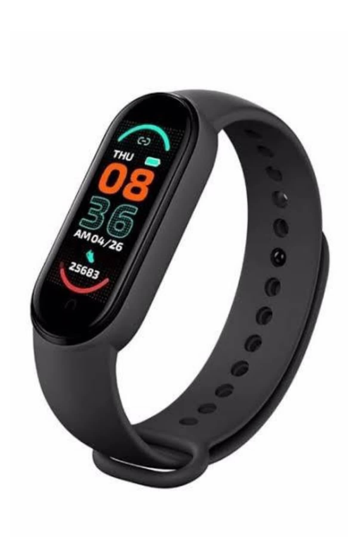 Akıllı Uyumlu Bileklik M6 Adımsayar Spor Modları Çağrı Görme Türkçe Menü 6