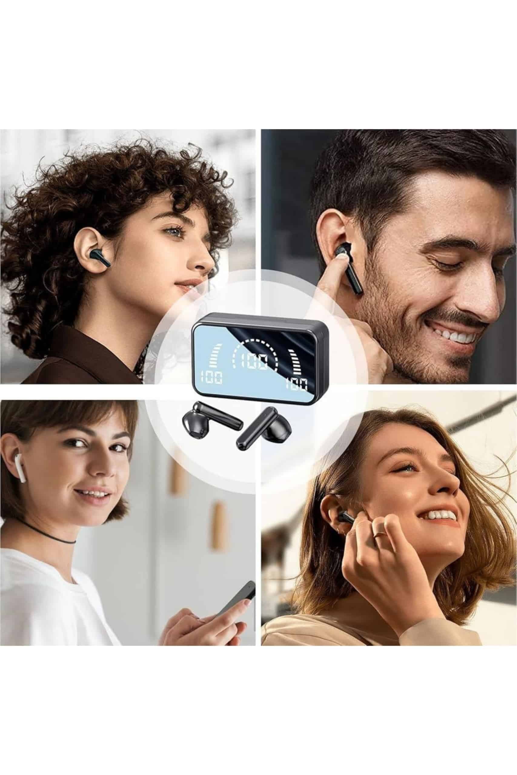 İos Android Uyumlu Bluetooth Kulaklık Kablosuz Kulaklık Yüksek Basslı 5