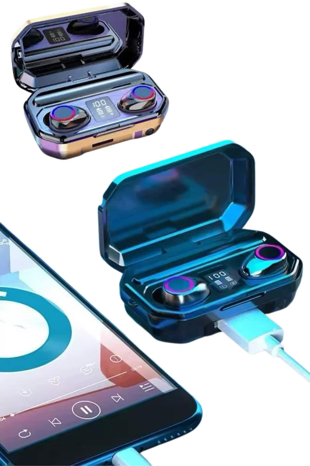 Bluetooth Kulaklık Android ve İOS Uyumlu ANC Özellikli Dijital Şarj Göstergeli 5