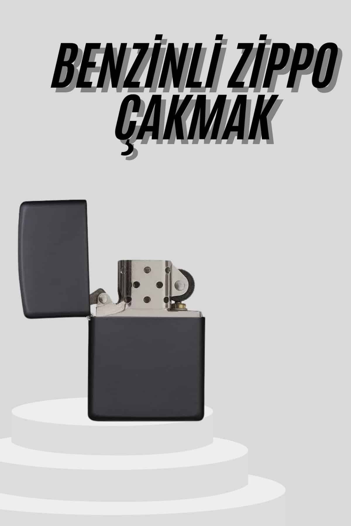 Çakmak Parlak Siyah Doldurulabilir Hedyelik Eşya 3