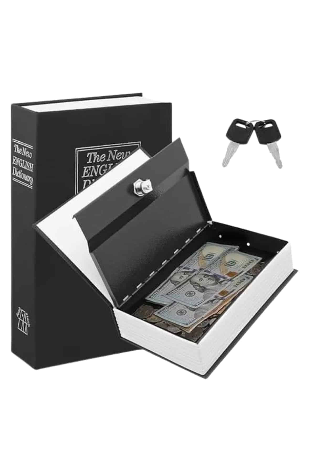 Kilitli Gizli Kasa Sözlük Kumbara Kitap Sözlük Görünümlü 18cm 4