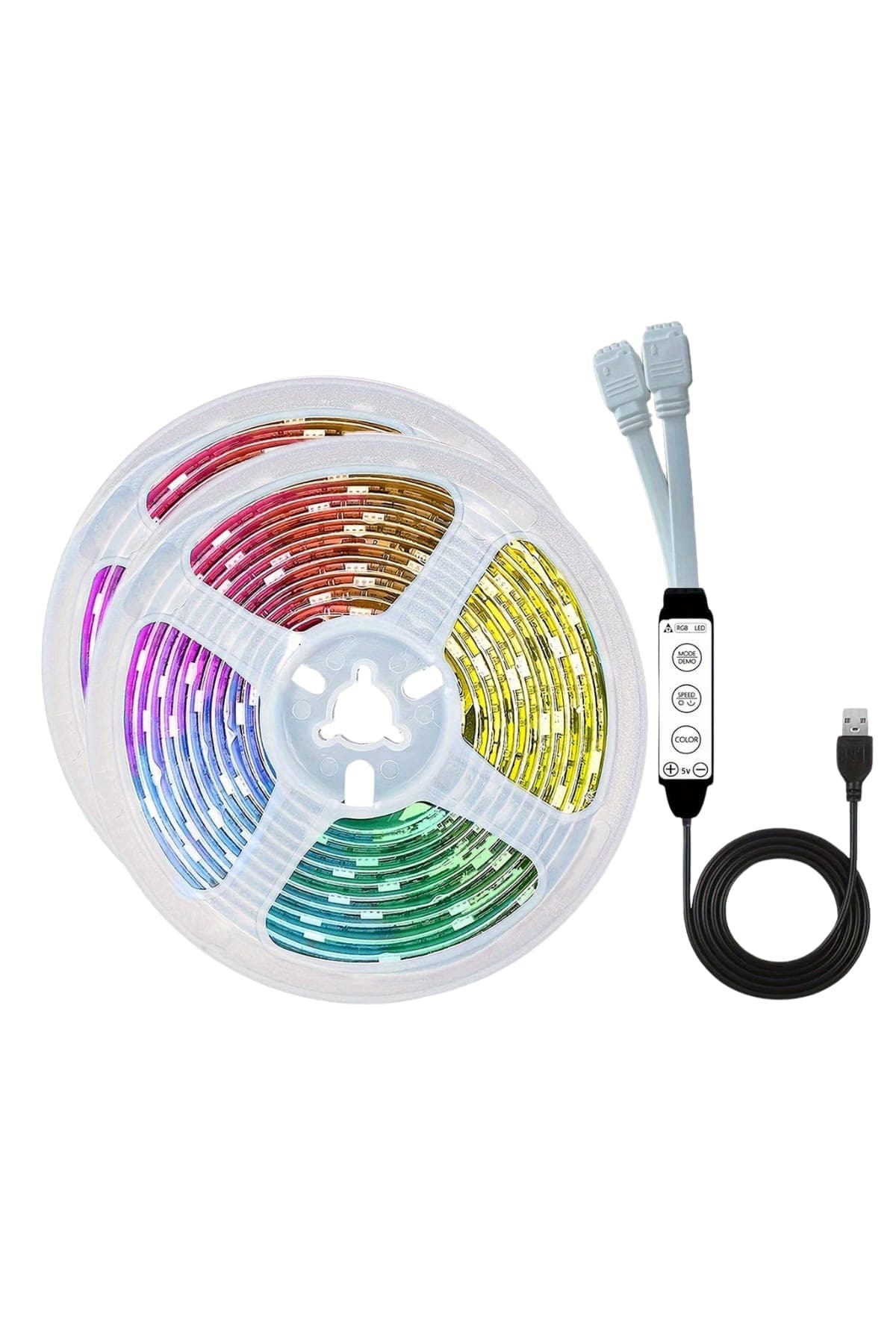 RGB Neon Şerit Led Lamba 10 Metre İç Mekan Tasarımına Uygun 6