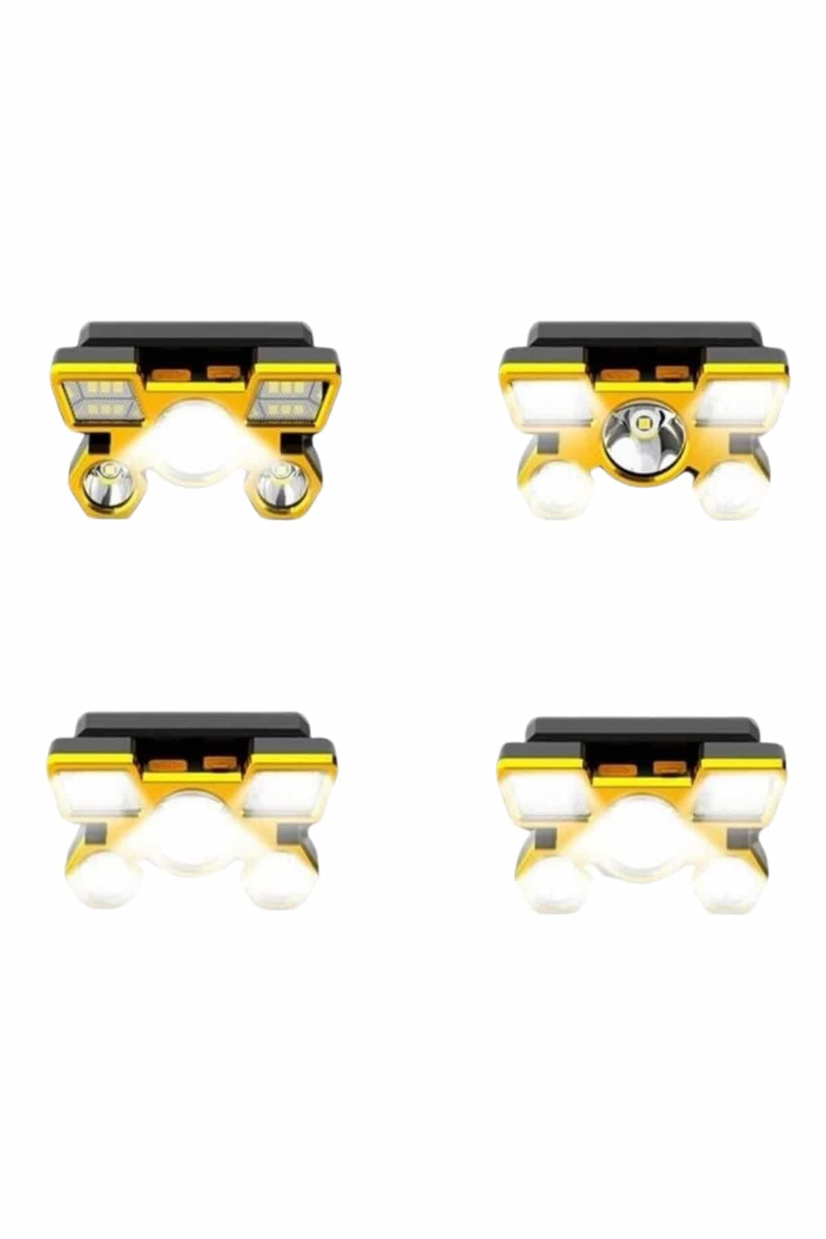 El Feneri Süper Kafa Lambası 4 Modlu 5 Led Kafa Feneri 6