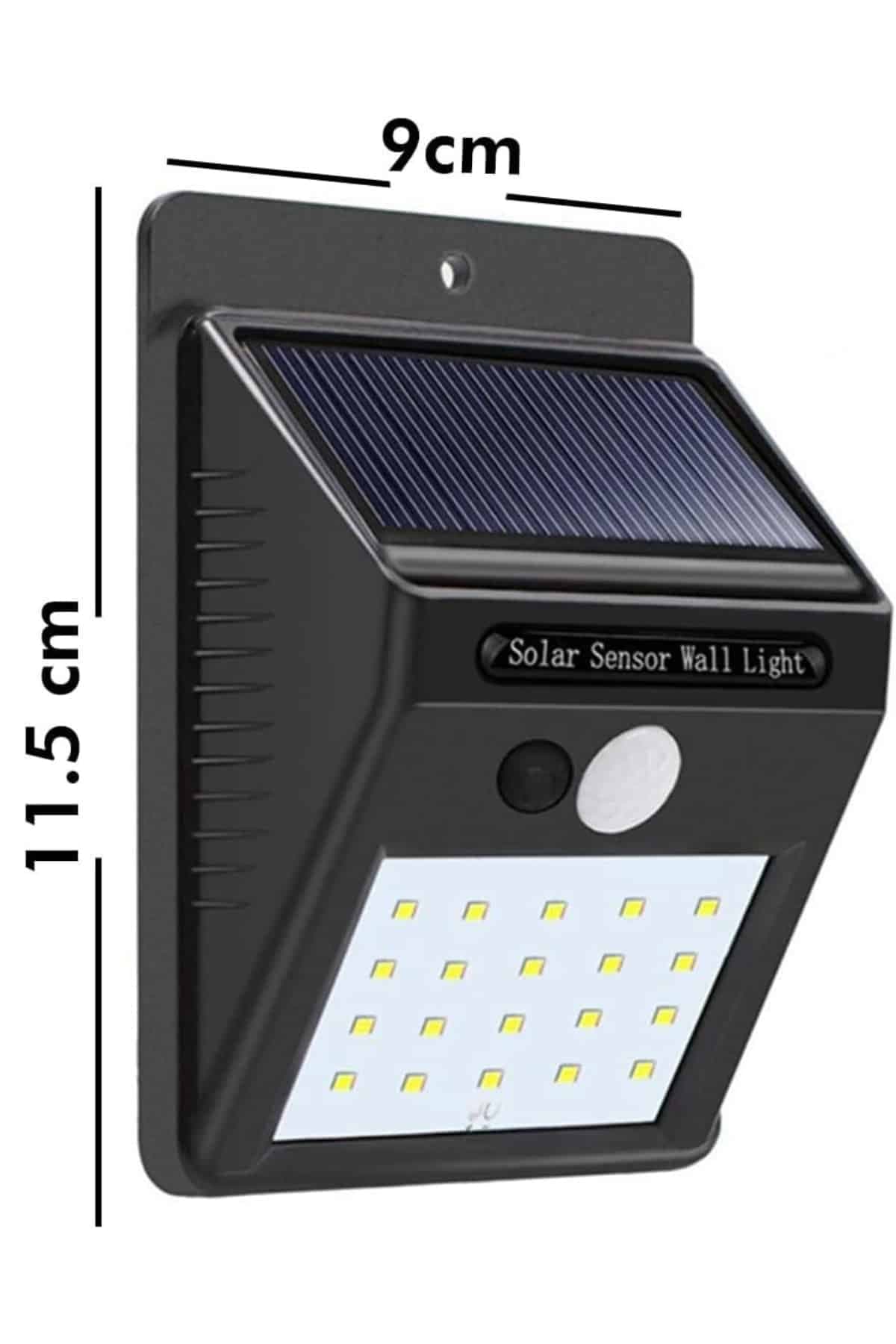 Bahçe Aydınlatması Güneş Enerjili Led Işık Lamba Sensörlü Dekoratif 6