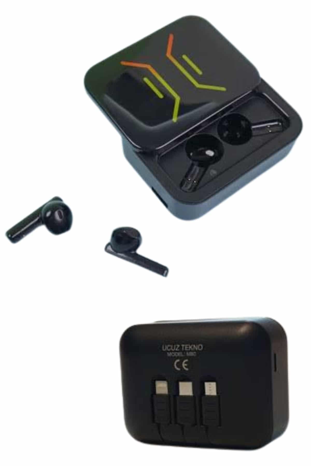 Powerbank Bluetooth Kulaklık Oyuncu Kulaklığı Yüksek Ses Kaliteli 6