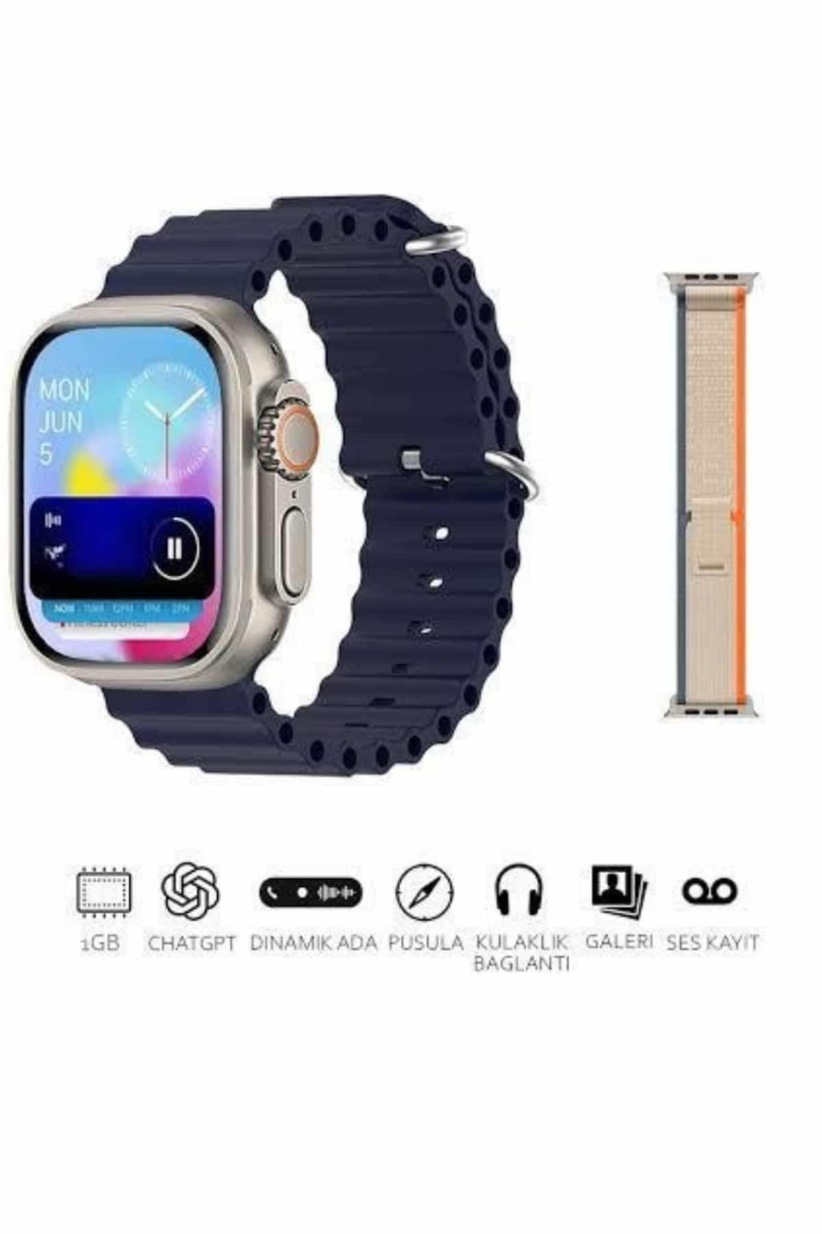 Akıllı Saat Çok Fonksiyonlu Unısex Sosyal Medya Girişli Bluetooth Bağlantılı 6