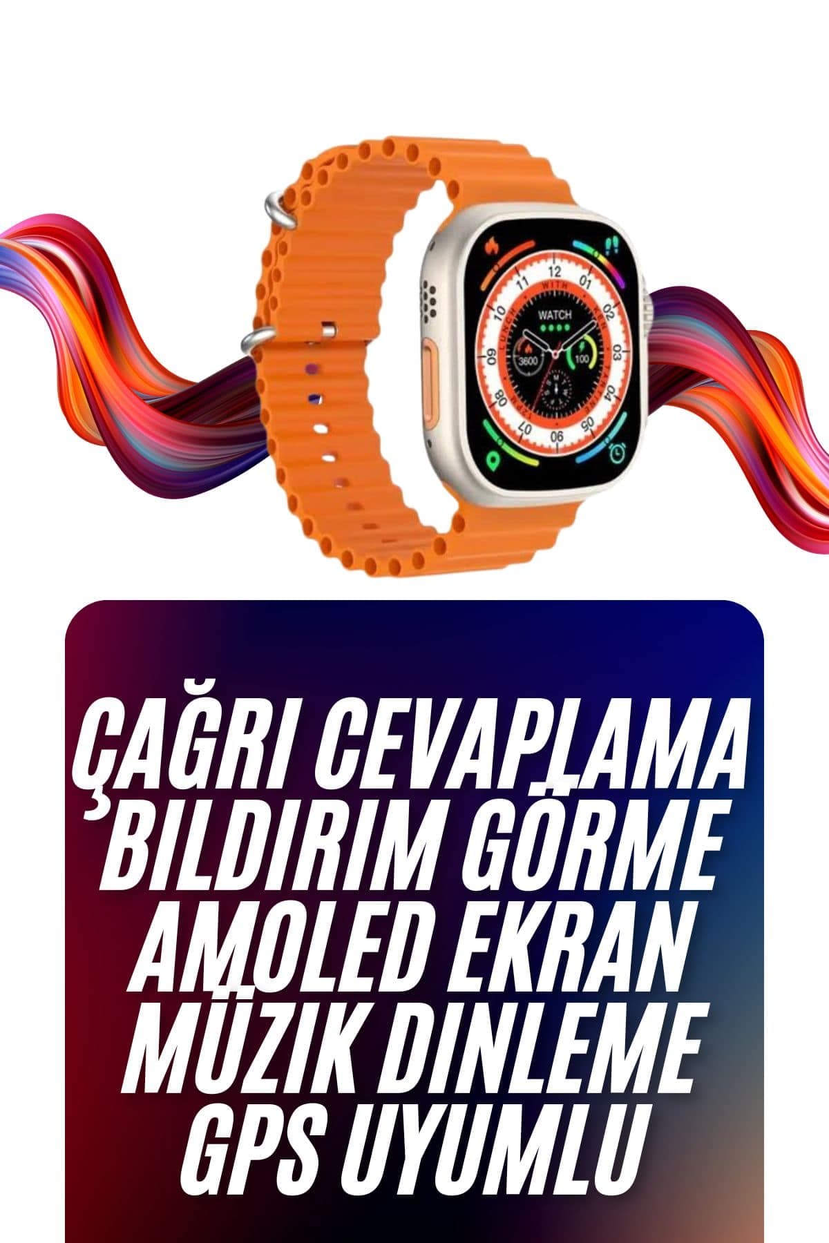 Android ve İOS Uyumlu Uyku ve Sağlık Takibi Yapabilen 3 Kordonlu Akıllı Saat 3