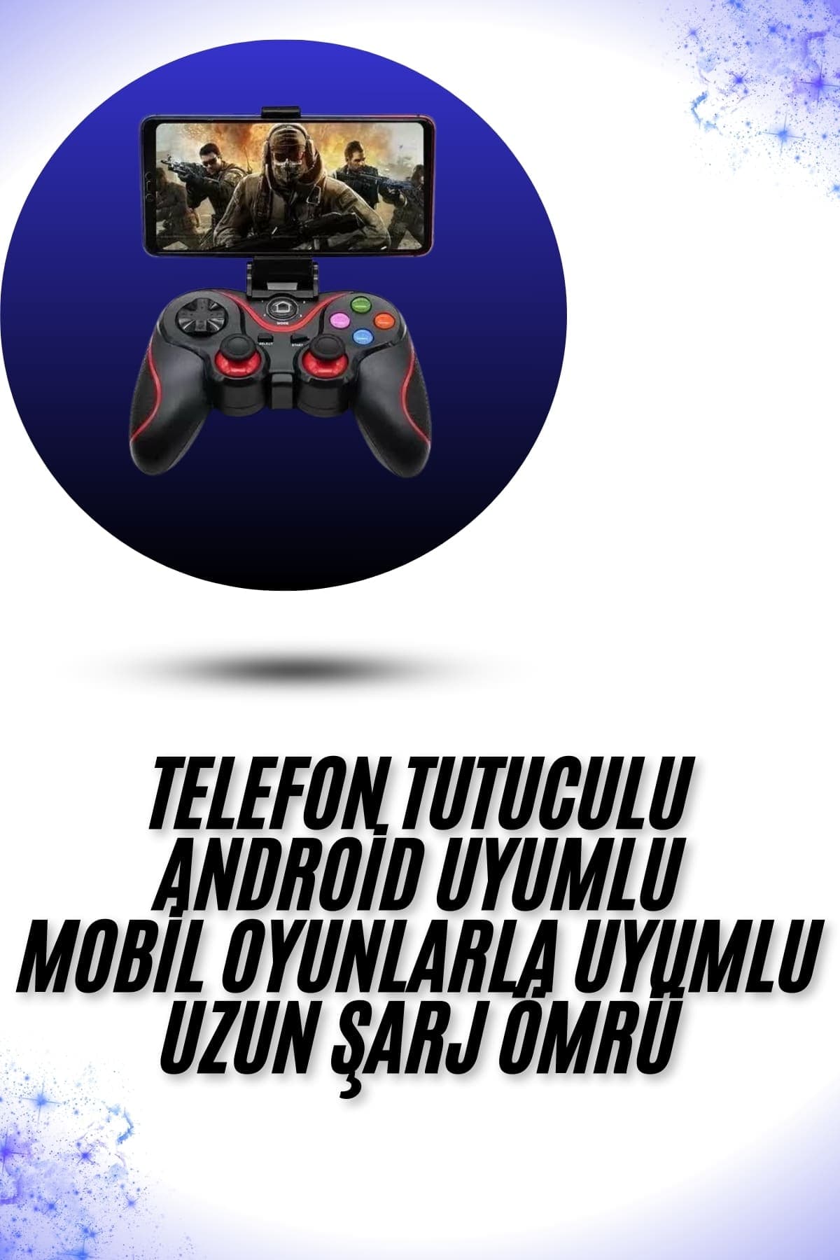 Yeni Nesil X3 Gamepad Android Uyumlu Telefon Tutucu Özellikli Joystick 3