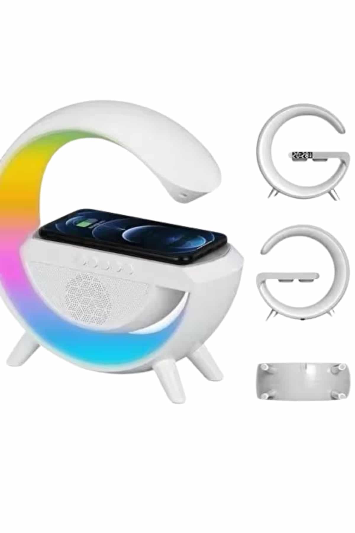 Yeni Nesil Bluetooth Hoparlör Speaker 5.0 Taşınabilir G Şeklinde Powerbankli 3