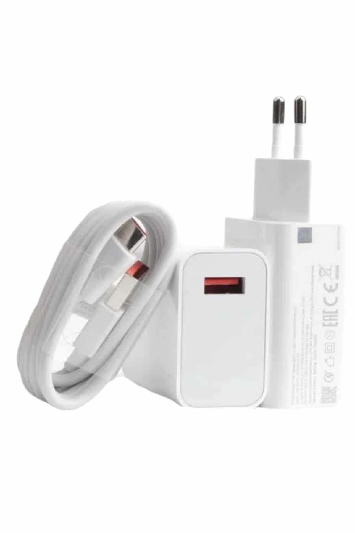 Beyaz Ultra Plus Hızlı Şarj Seti Şarj Adaptörü ve Kablosu 67W 3